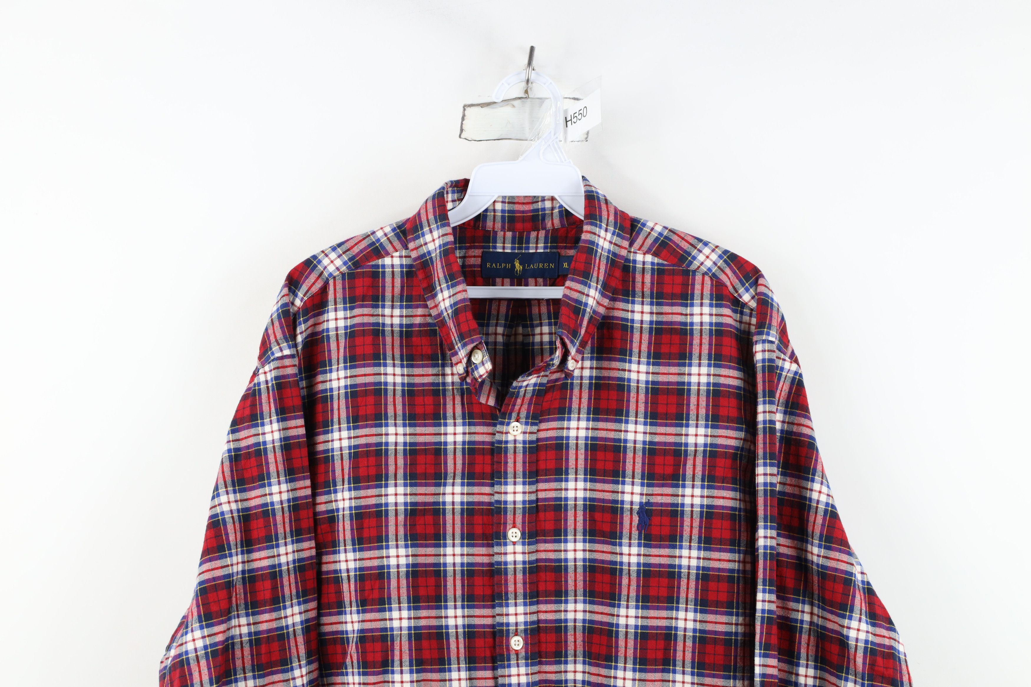 Ralph Lauren Vintage Ralph Lauren Collared Button Down Shirt Plaid Size US XL / EU 56 / 4 - 2 Thumbnail