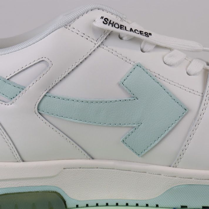 Off-White Q:3 / Out of Office Calf Leather Sneakers in White Mint Size US 13 / EU 46 - 9 Thumbnail