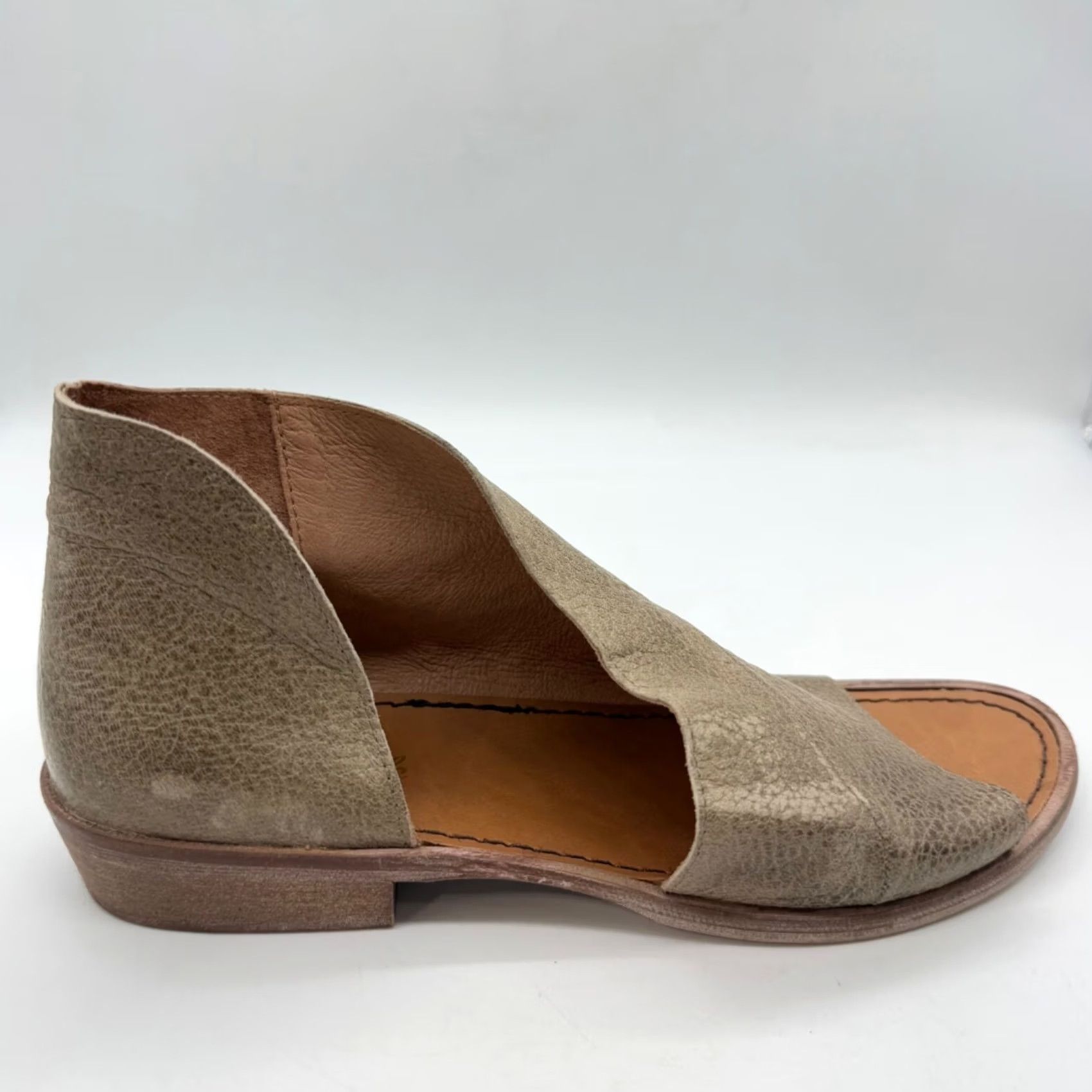 Free People Free People Mont Blanc Sandal Womens Sandal 41/US 10 Leather Open Toe Beige Grayish Vintage? Size US 10 / IT 40 - 5 Thumbnail