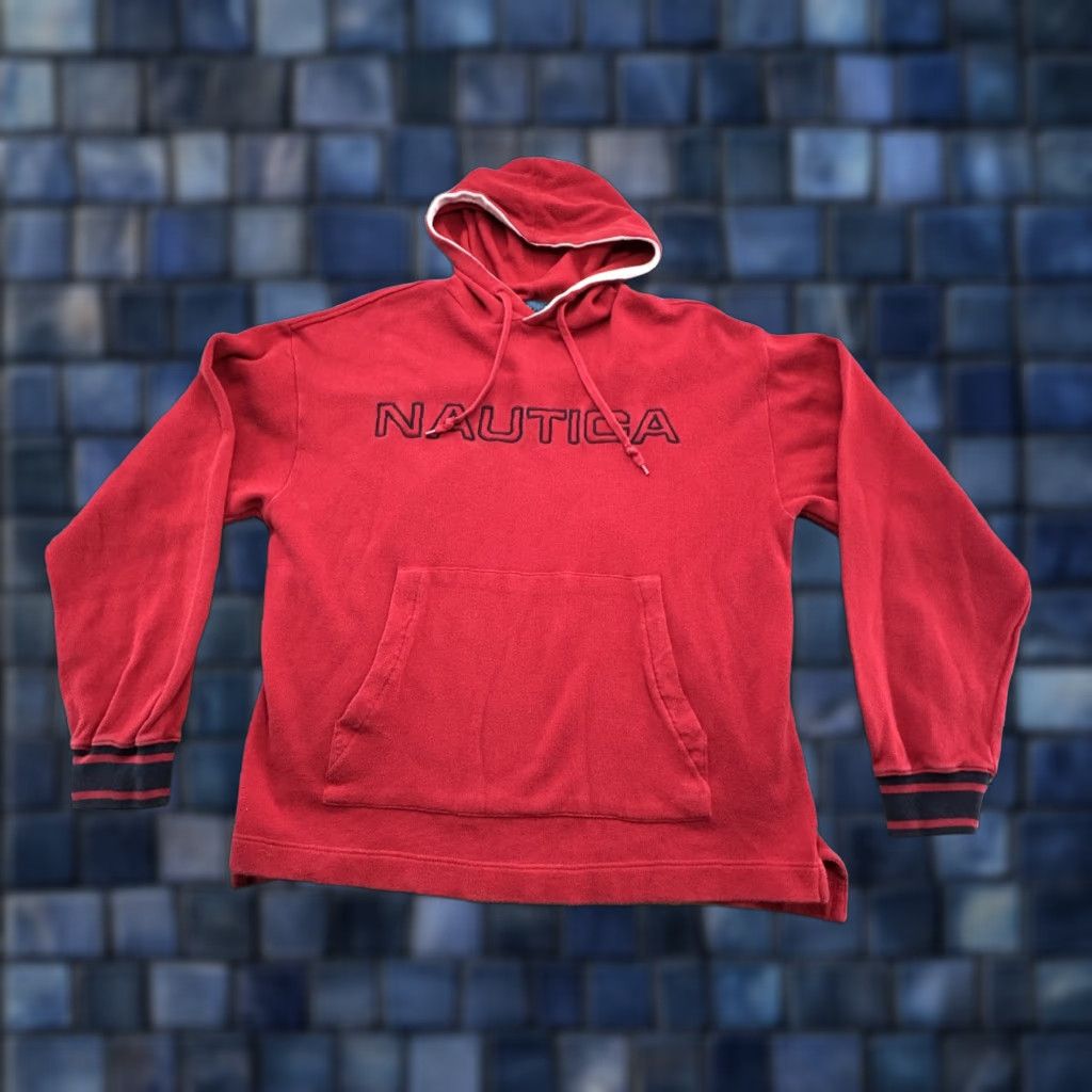 Nautica Nautica Hoodie Men Large Red Embroidered Sports Logo Vintage Shirt Size US M / EU 48-50 / 2 - 1 Thumbnail