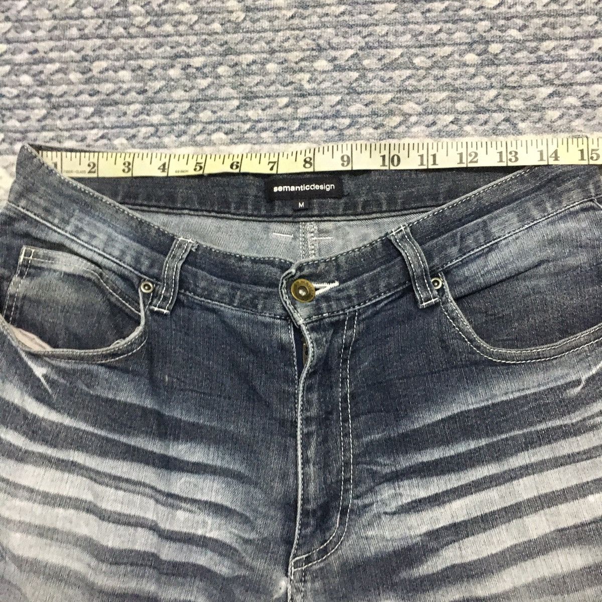 If Six Was Nine × Japanese Brand × semanticdesign Rare Semantic Design Distressed Denim Size US 30 / EU 46 - 13 Thumbnail