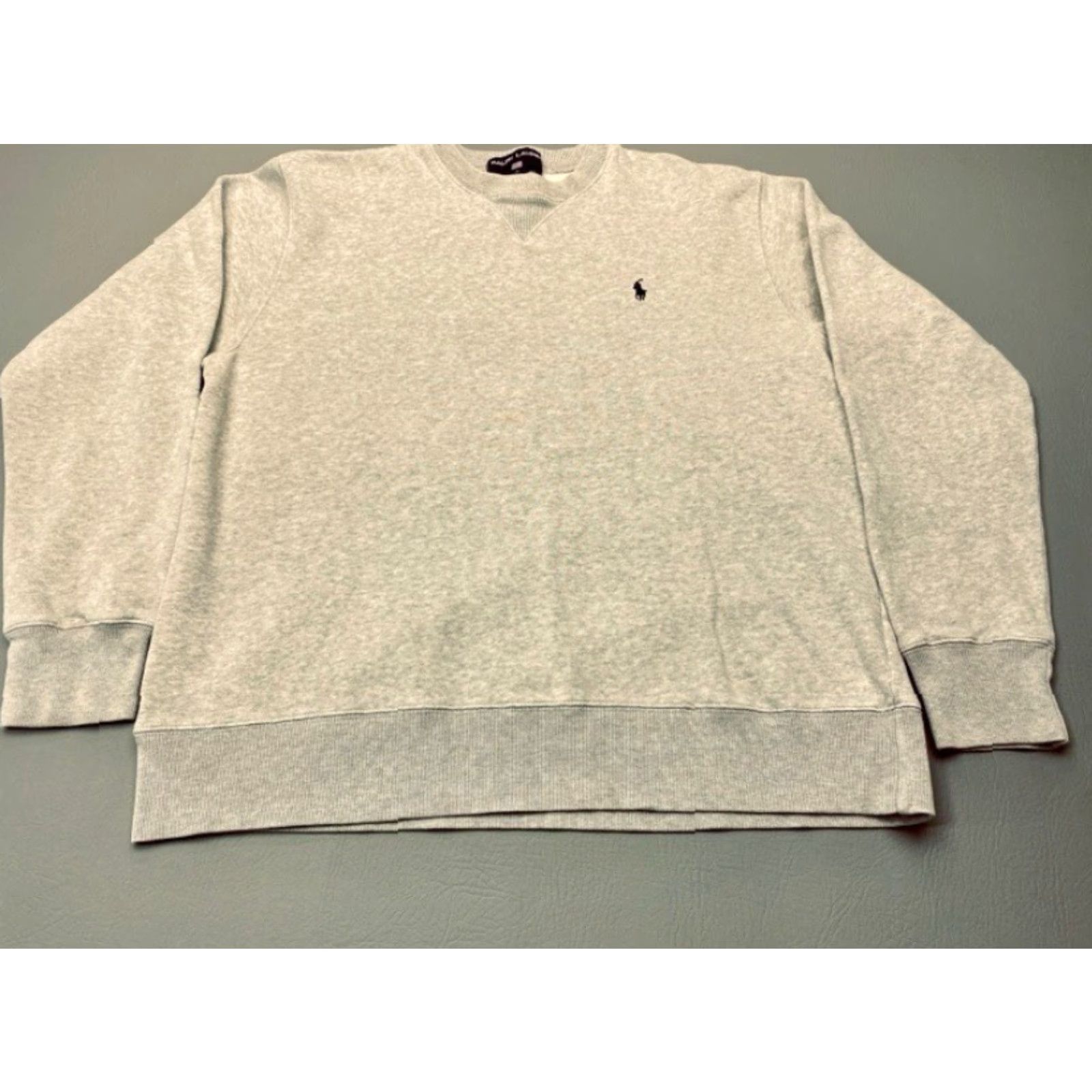 Polo Ralph Lauren Polo Ralph Lauren Sweatshirt Mens Large Gray Heather Navy Pony Crewneck Pullover Size US L / EU 52-54 / 3 - 2 Thumbnail