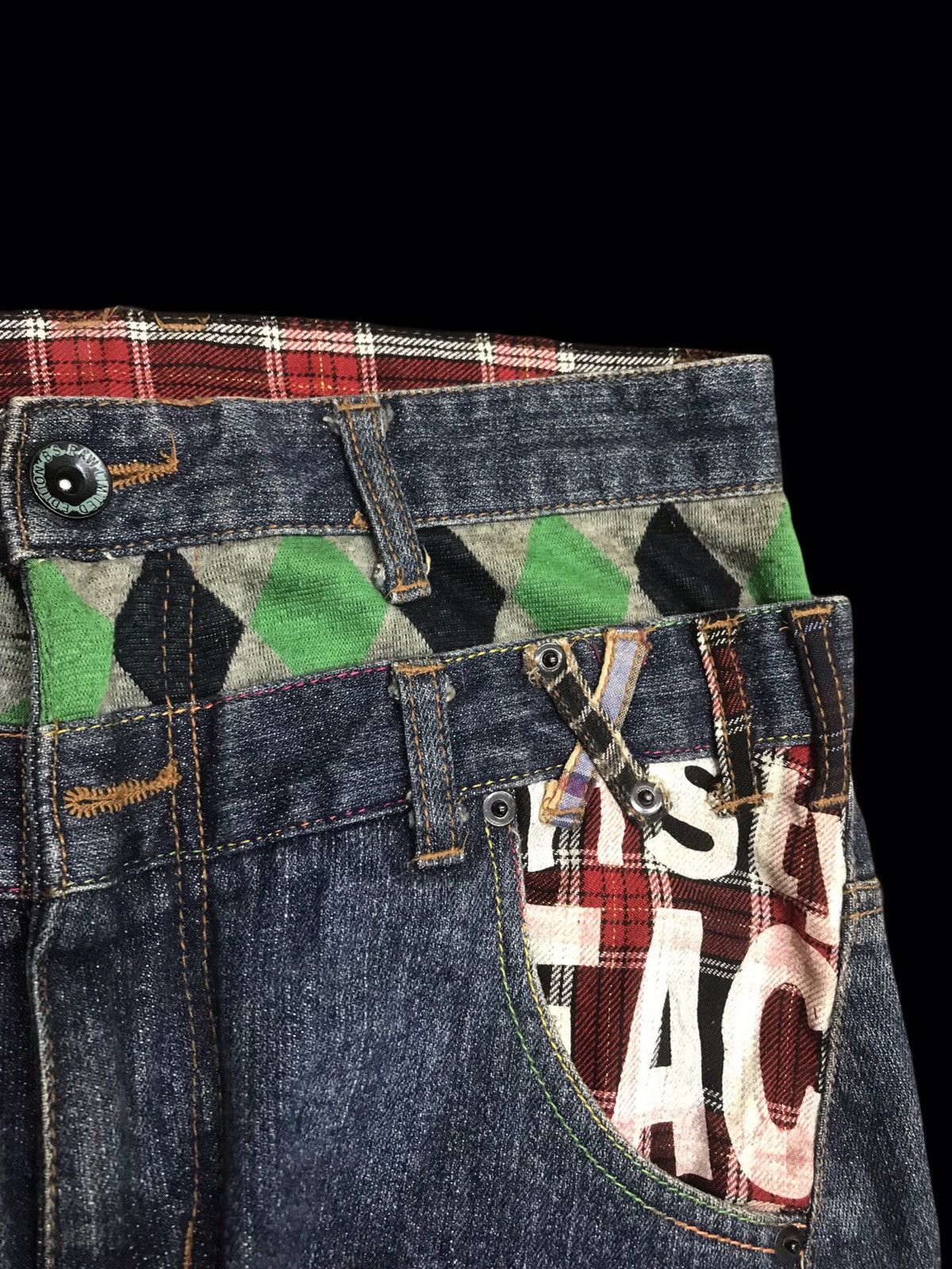 Japanese Brand 💥DOUBLE WAIST💥BS RAW Seditionaries Twisted Leg Denim F84 Size US 30 / EU 46 - 7 Thumbnail