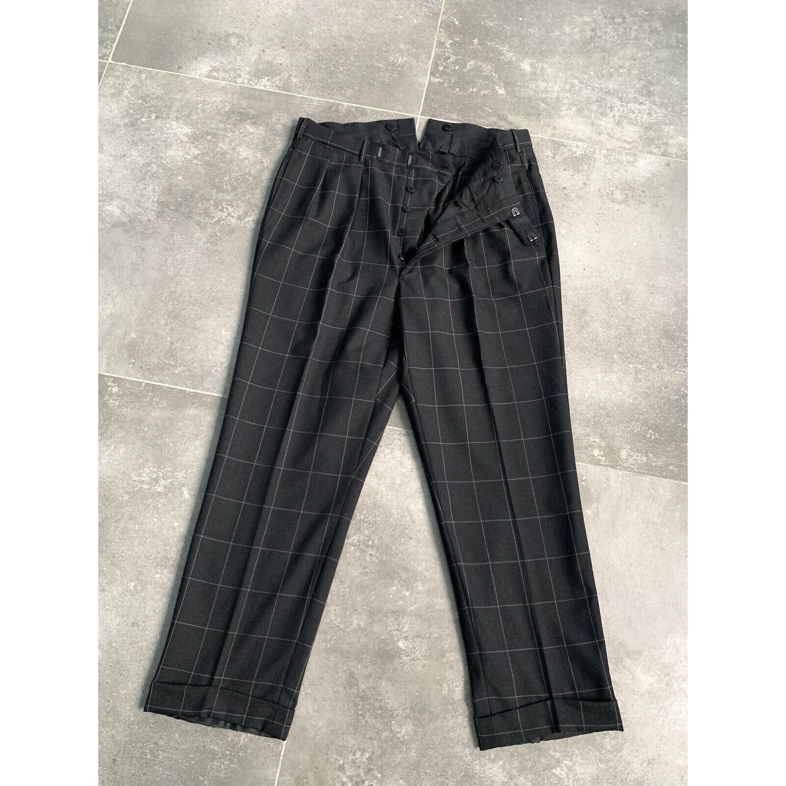 Designer × Vintage Men's ARNYS PARIS Bespoke Suit Blazer Trousers EU 50 UK 40 Size 50S - 20 Thumbnail
