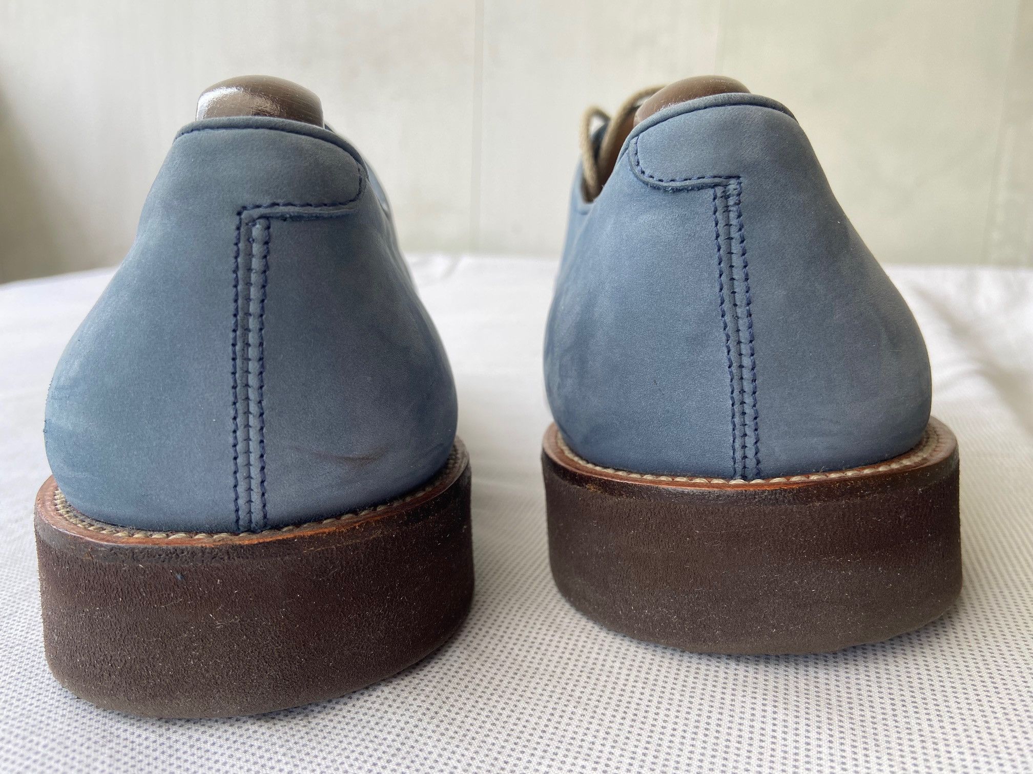 Sutor Mantellassi Sutor Mantellassi Navy Nubuck Lace Up Shoes Size US 9 / EU 42 - 5 Thumbnail