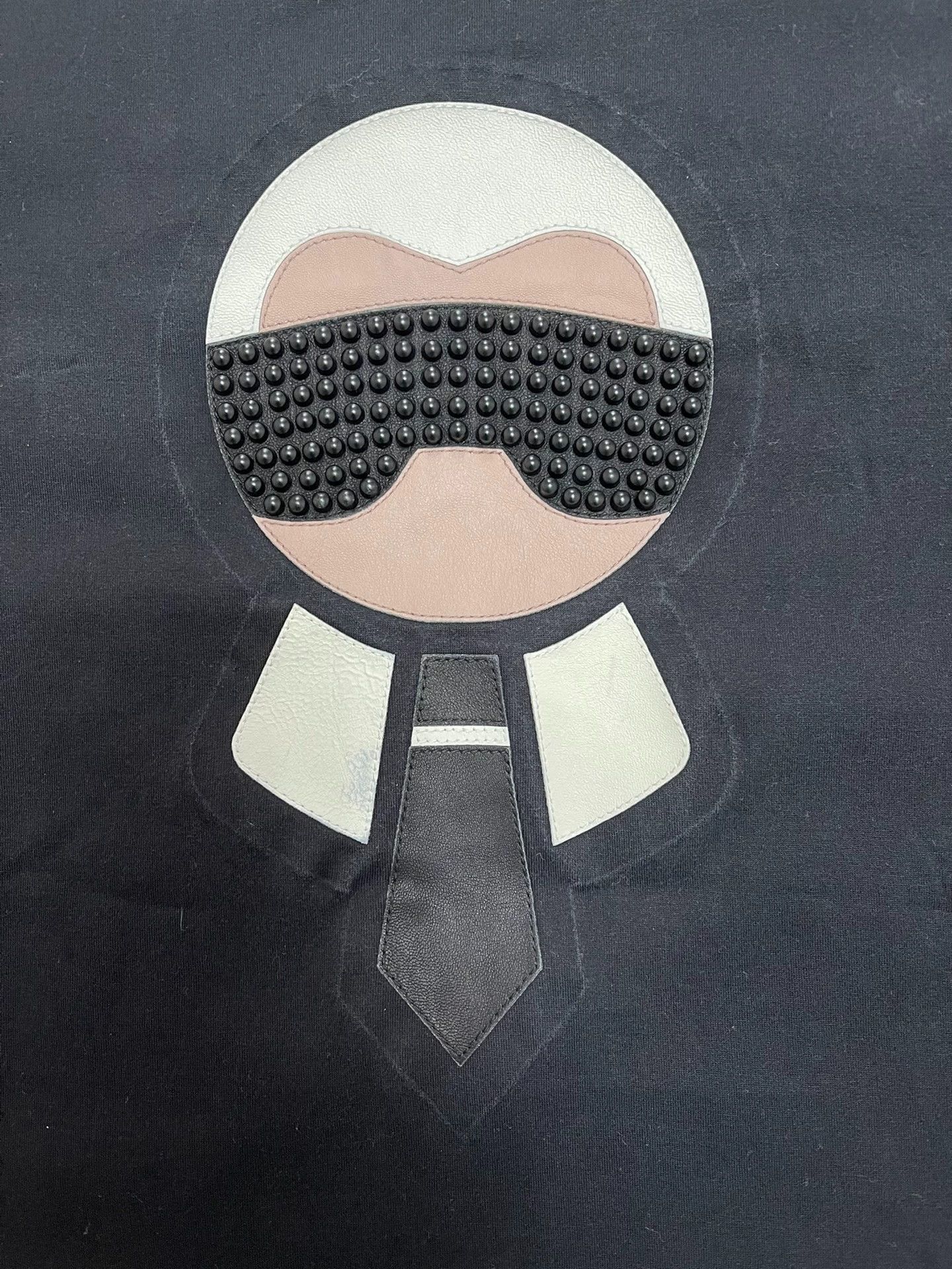 Fendi Fendi Karl Lagerfeld T-shirt Men's Black Size 54 Size US L / EU 52-54 / 3 - 3 Thumbnail