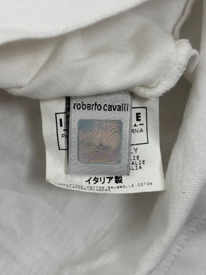 Just Cavalli 2000s Cavalli Red Snake White T-Shirt Size US S / EU 44-46 / 1 - 8 Thumbnail