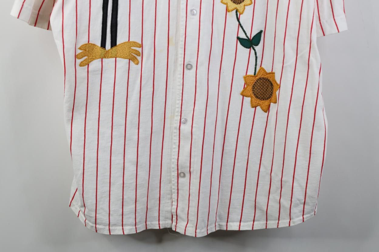 Vintage Vintage 90s Sunflower Pinstriped Baseball Jersey Shirt USA Size XXL / US 16-18 / IT 52-54 - 3 Thumbnail