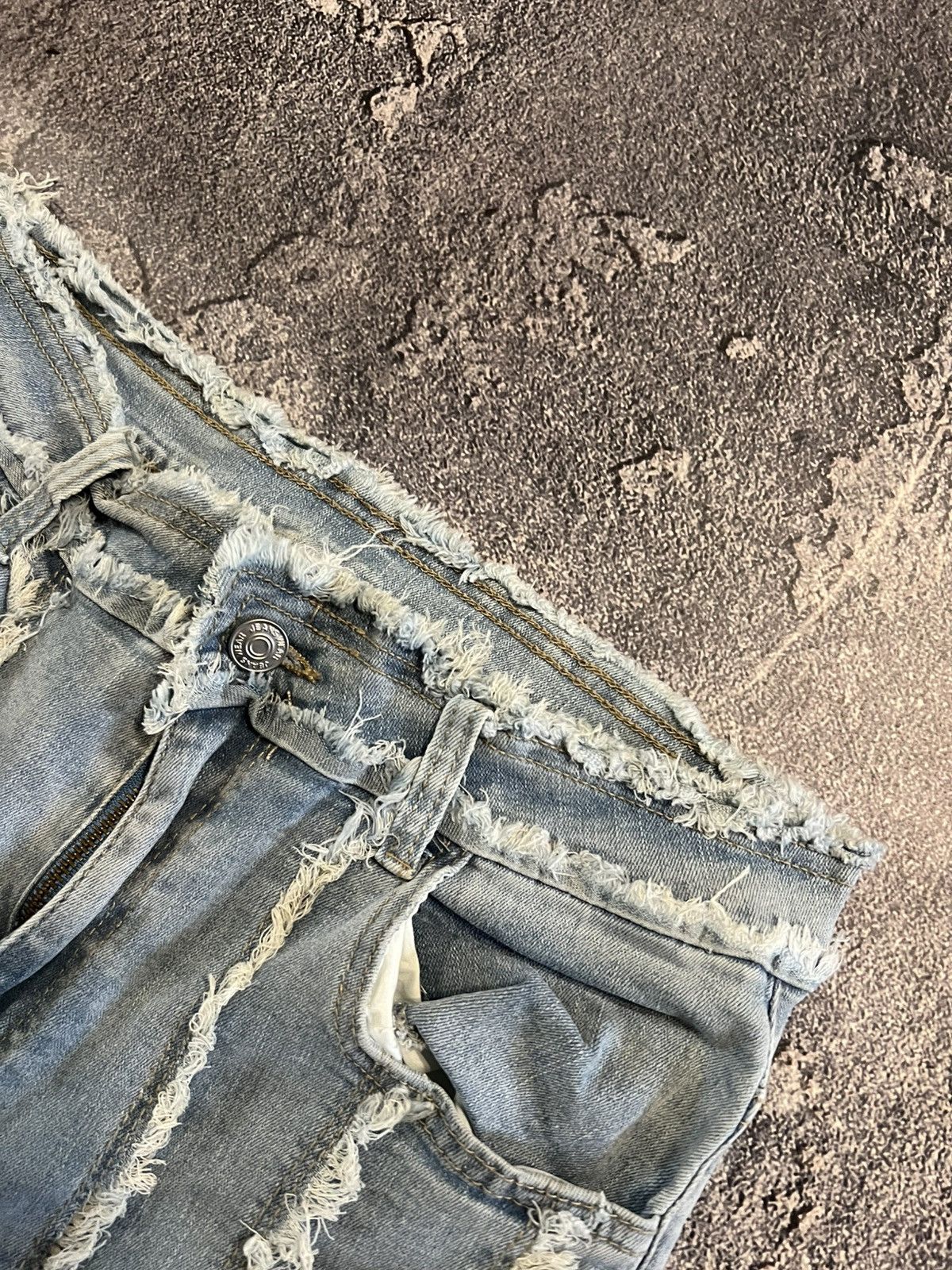 Vintage Balenciaga Style Y2K Flare / Archive Japan Jean Drip Cut Size US 32 / EU 48 - 6 Thumbnail