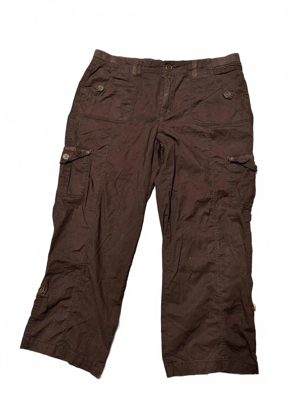 Journal Standard Standard Size 14 Brown Cargo Trousers Size 32" / US 10 / IT 46 - 1 Thumbnail