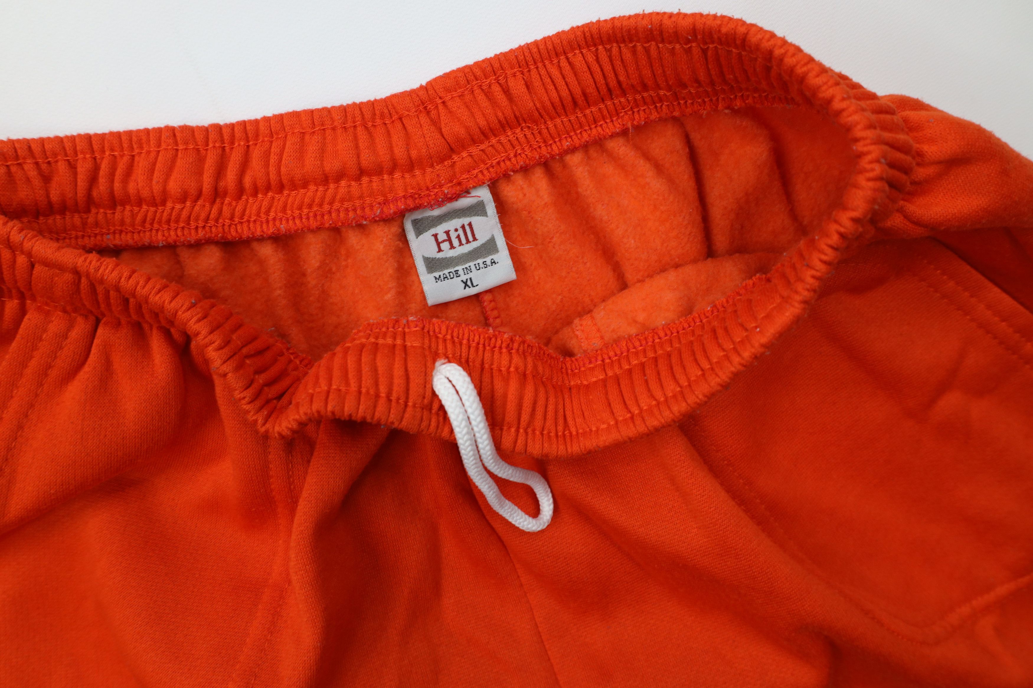 Vintage Vintage 90s Streetwear Cuffed Sweatpants Joggers Orange USA Size 28" / US 6 / IT 42 - 8 Thumbnail