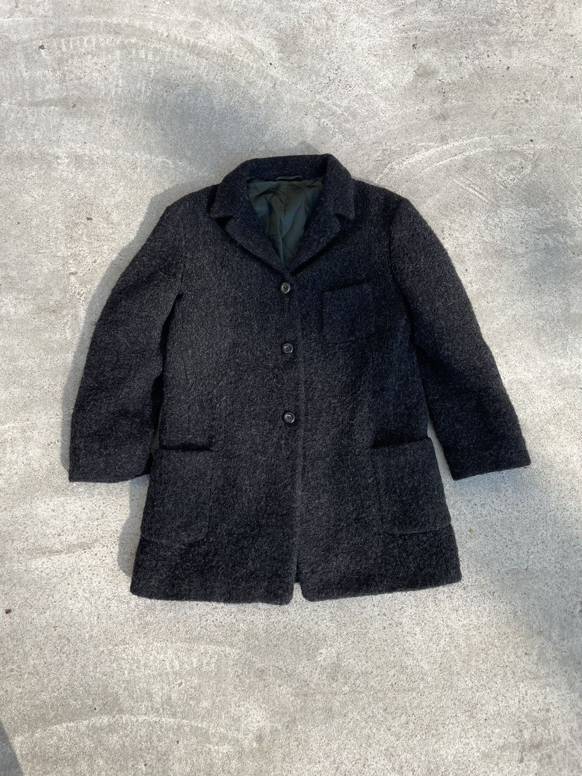 Jil Sander SHORT DOUBLE BREASTED TAILOR MADE CROMBIE | Grailed