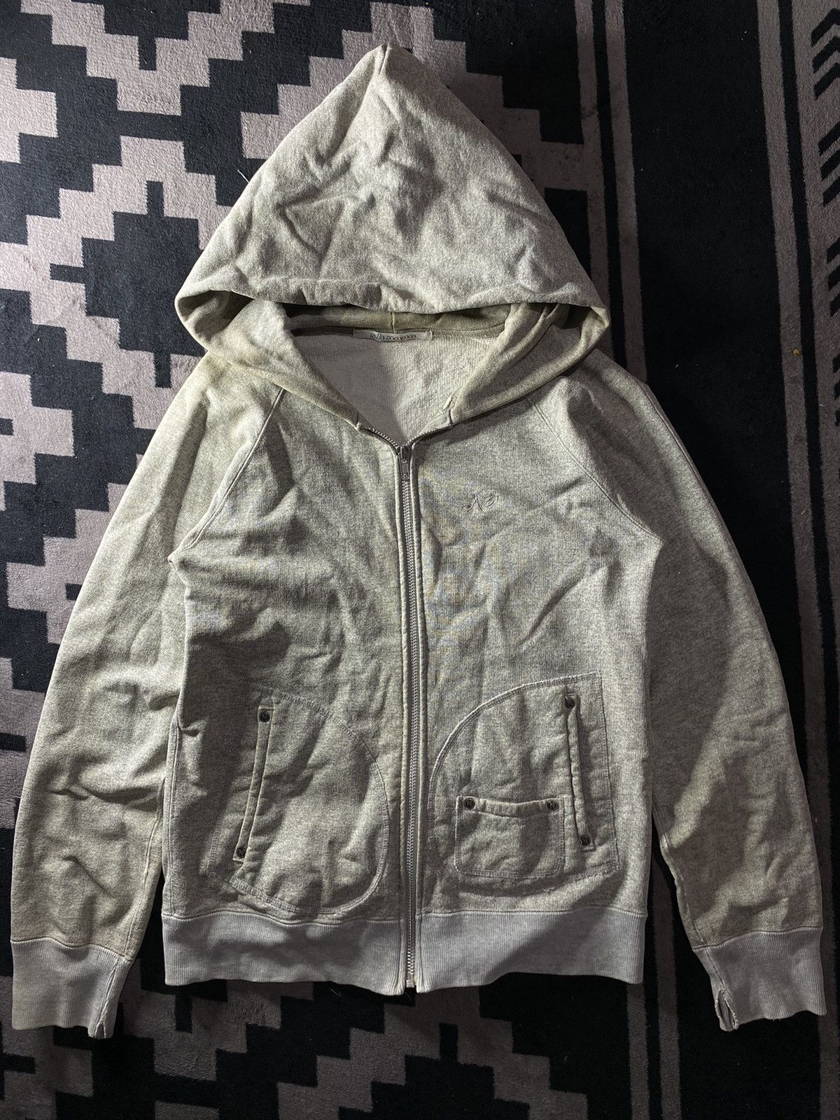 Beauty Beast × If Six Was Nine × Le Grande Bleu (L.G.B.) Vintage s.h nana waxed glitter hoodie Size US M / EU 48-50 / 2 - 1 Thumbnail