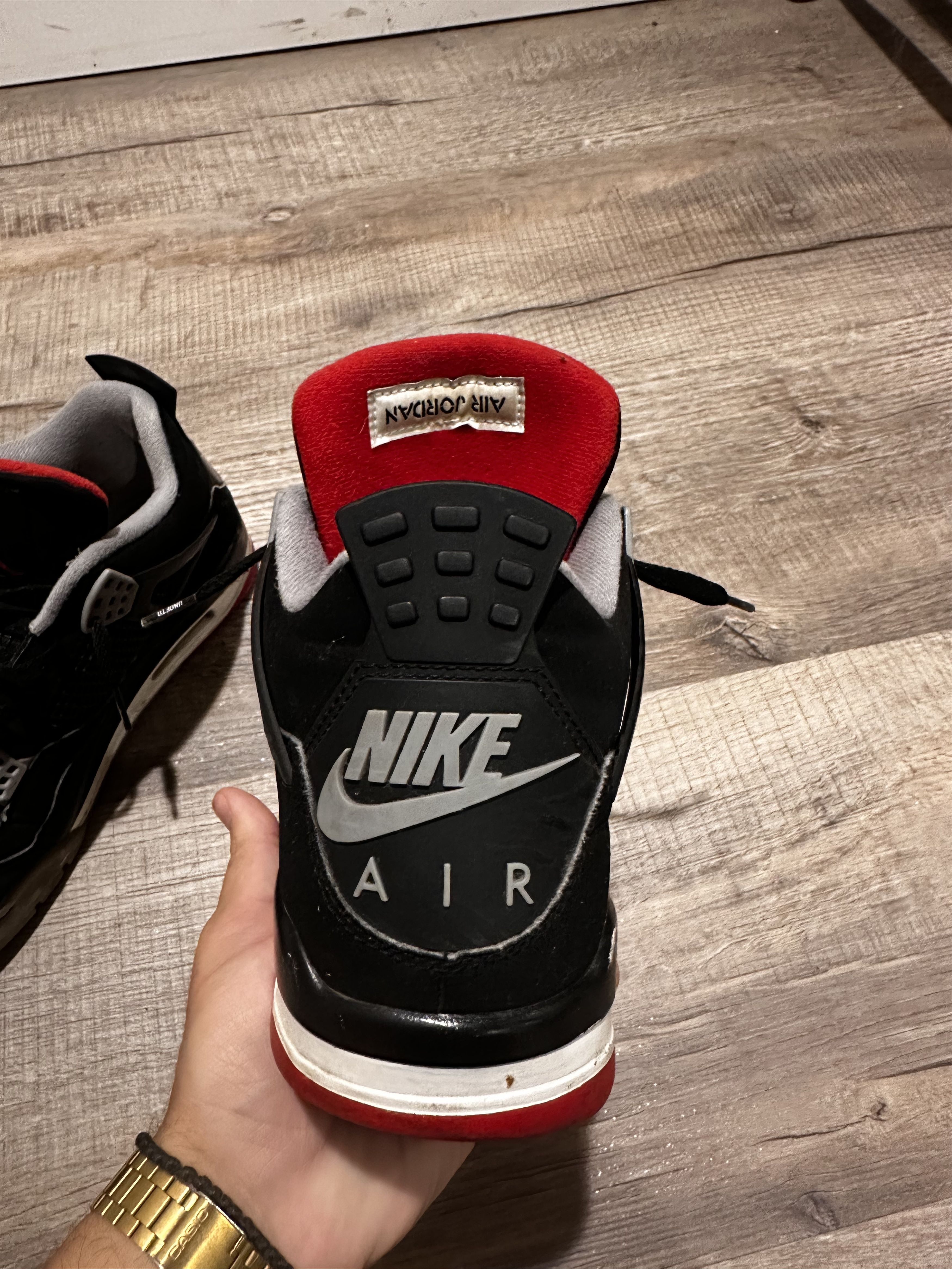 Jordan Brand Mens jordan 4 "bred" (2016) Size US 9 / EU 42 - 4 Thumbnail