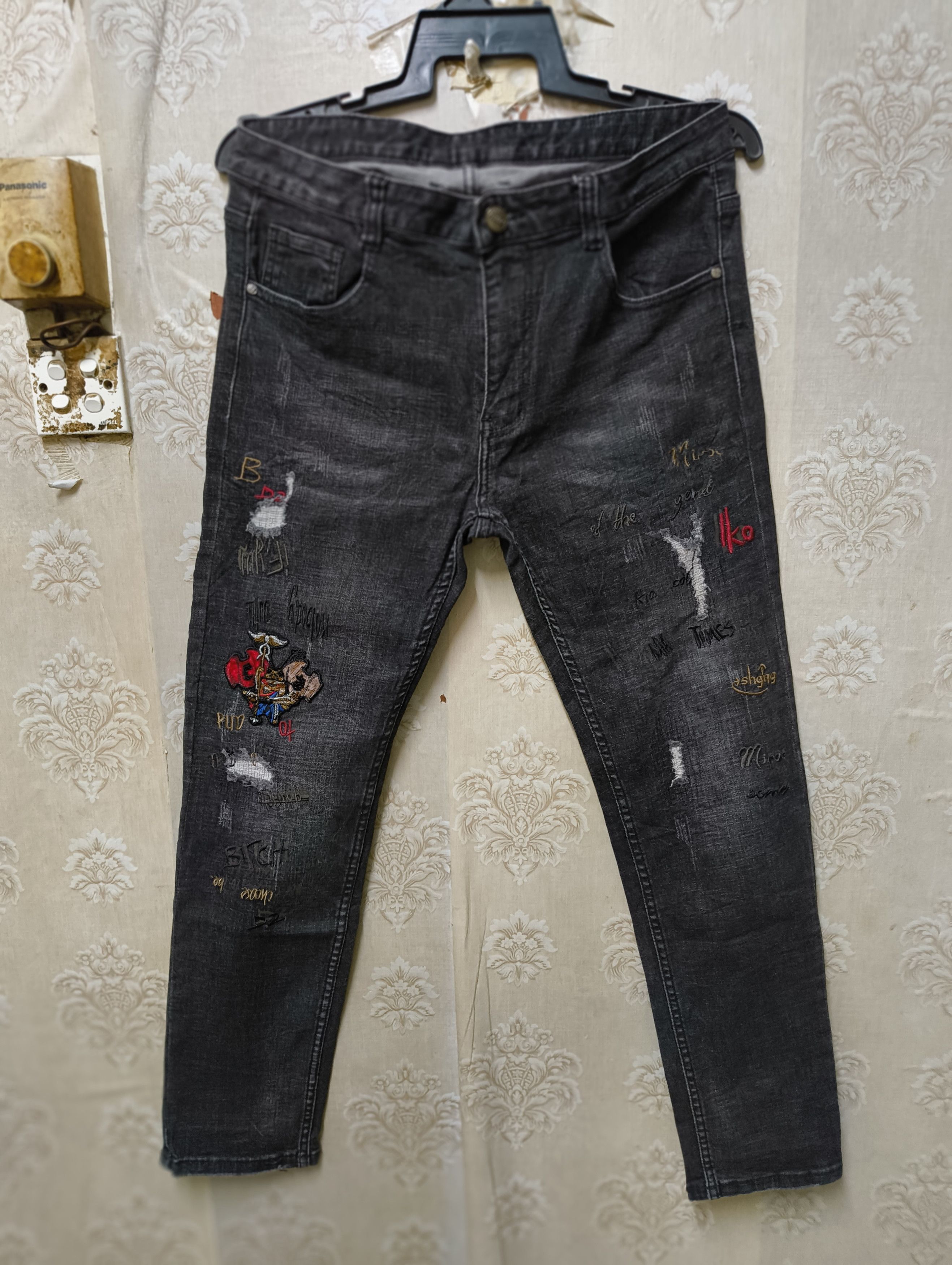 Japanese Brand EMPORIO JEANS AVANT GARDE FUN DENIM Size US 35 - 1 Thumbnail