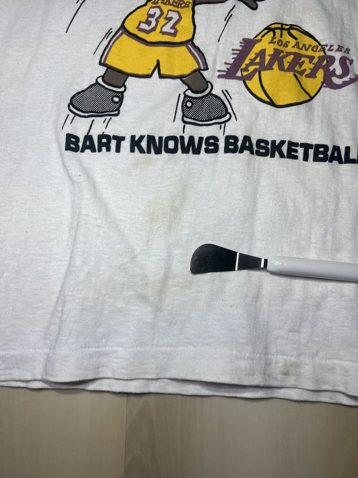 Other VTG Bart Simpson Shirt Magic Johnson Los Angeles Lakers 80s Size US M / EU 48-50 / 2 - 6 Thumbnail