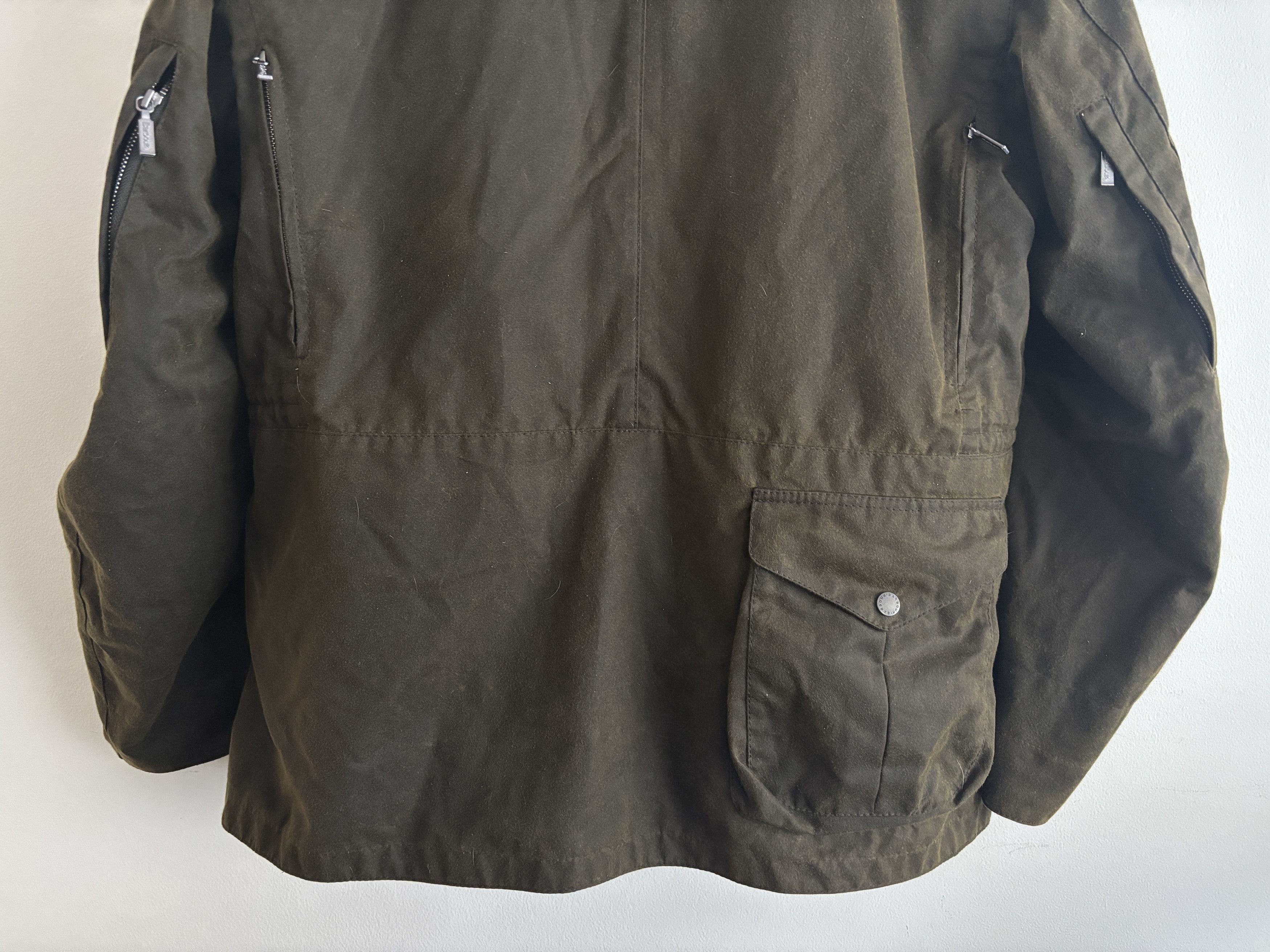 Barbour $1100 Supa Corbridge Waxed Cotton Jacket,Pile Lining L- XL Size US XL / EU 56 / 4 - 16 Thumbnail
