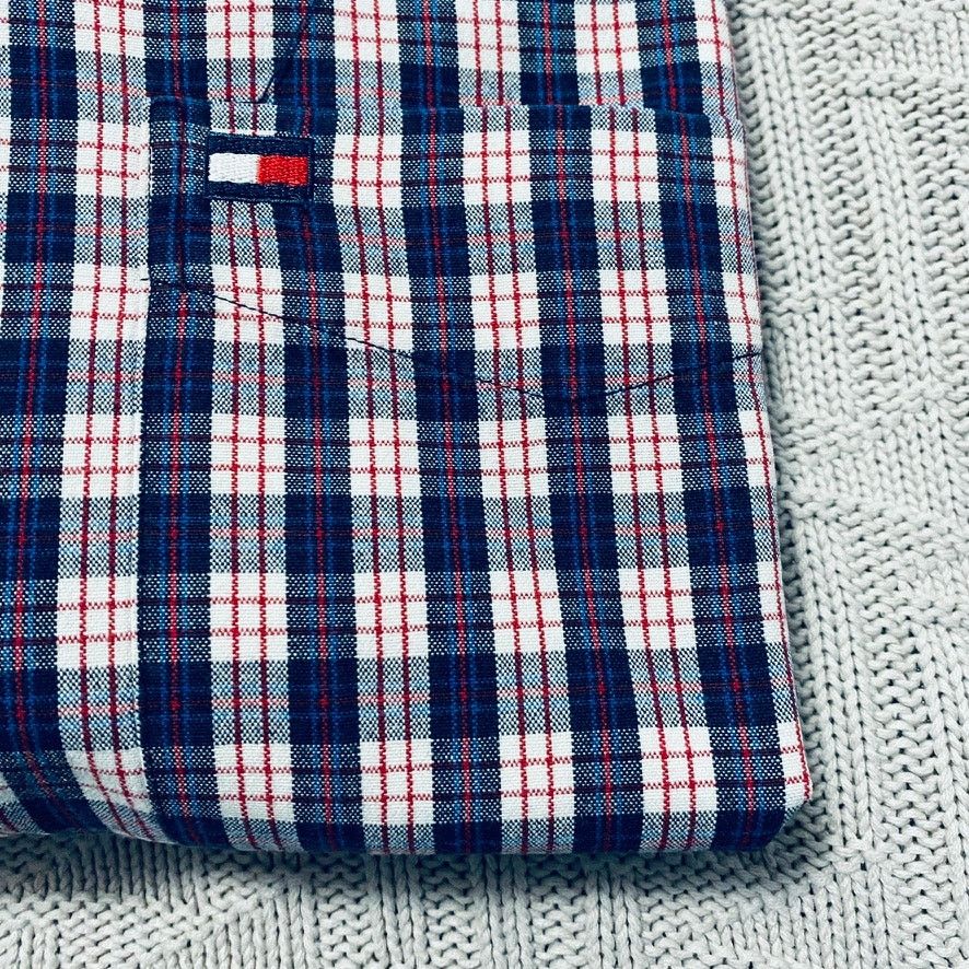 Tommy Hilfiger Tommy Hilfiger navy plaid button down Size US XL / EU 56 / 4 - 5 Thumbnail