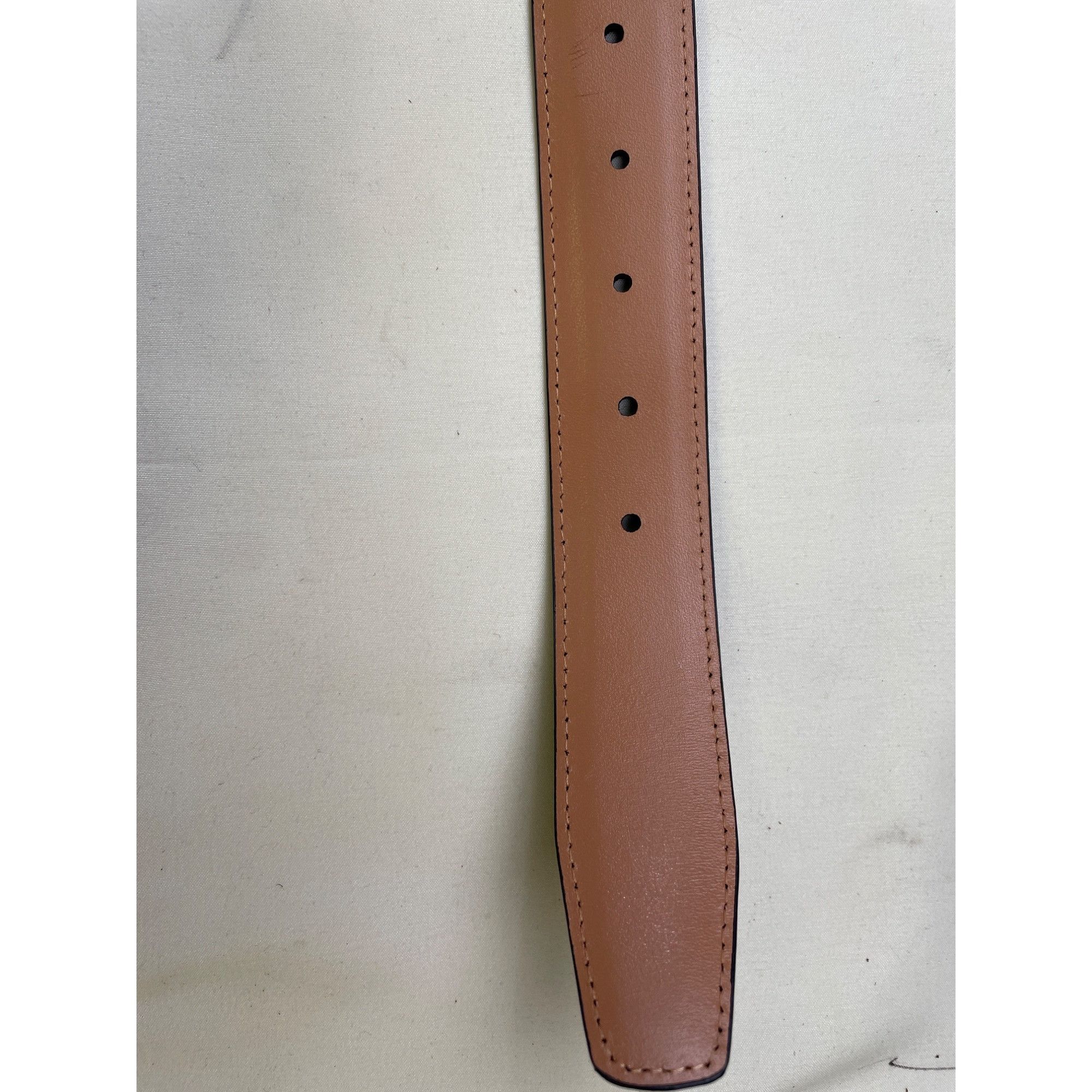 Other Ground Mind Men's Black Suede Leather Belt Silver Buckle Siz Size 32 - 4 Thumbnail