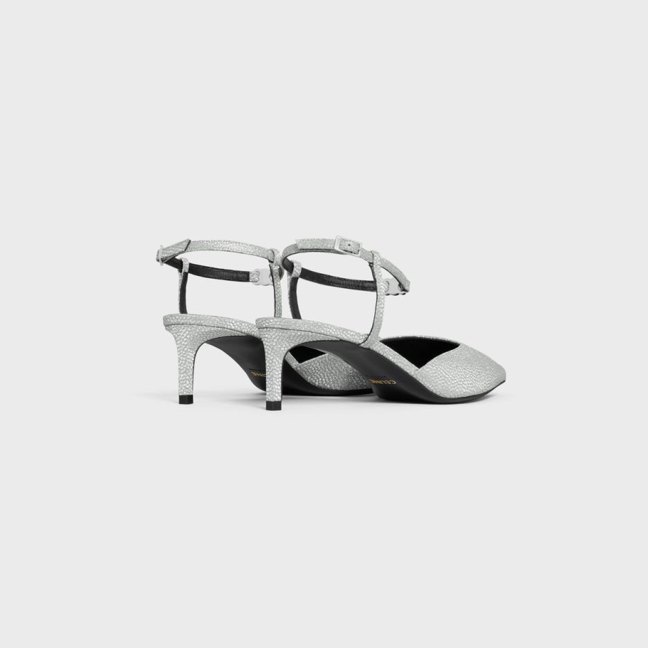 Celine o1bcso1str0625 347874441C Pumps in Silver Size US 6 / IT 36 - 3 Thumbnail