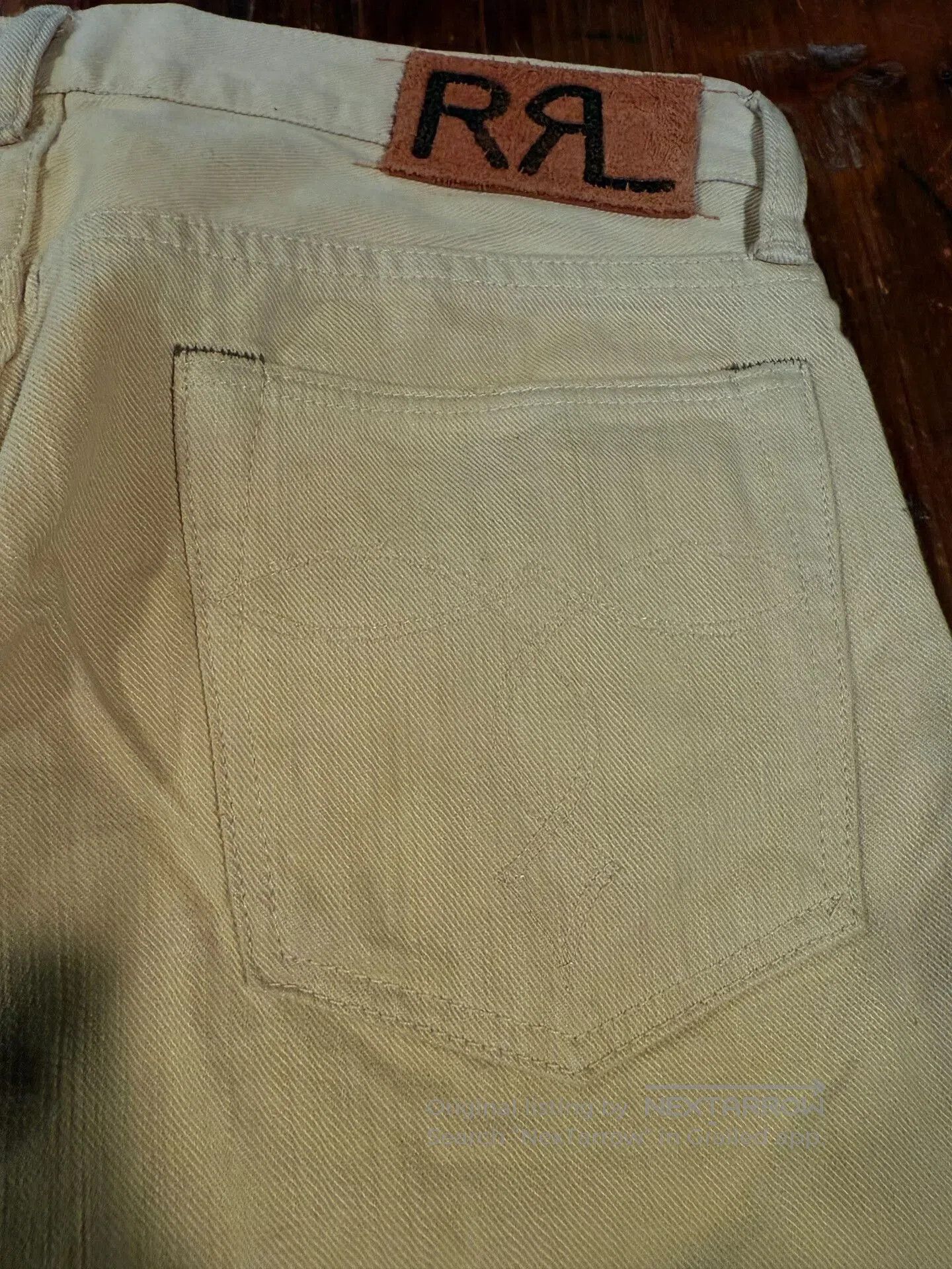 RRL Ralph Lauren RRL Ralph Lauren Beige Denim Bootcut Pants. Size US 30 / EU 46 - 4 Thumbnail