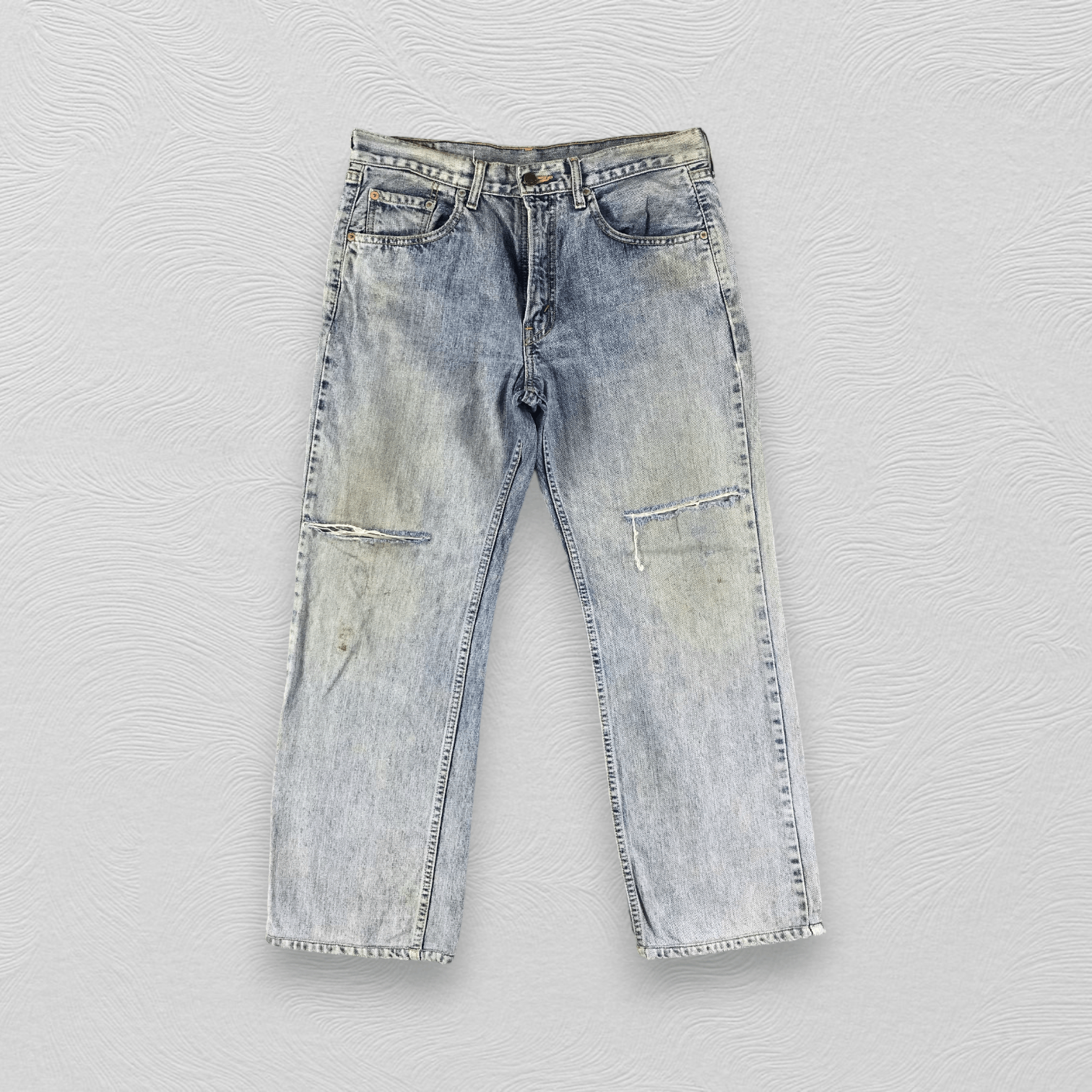 Levi's Vintage Levis 505 Jeans Distressed Denim KJ1743 Size US 34 / EU 50 - 1 Thumbnail