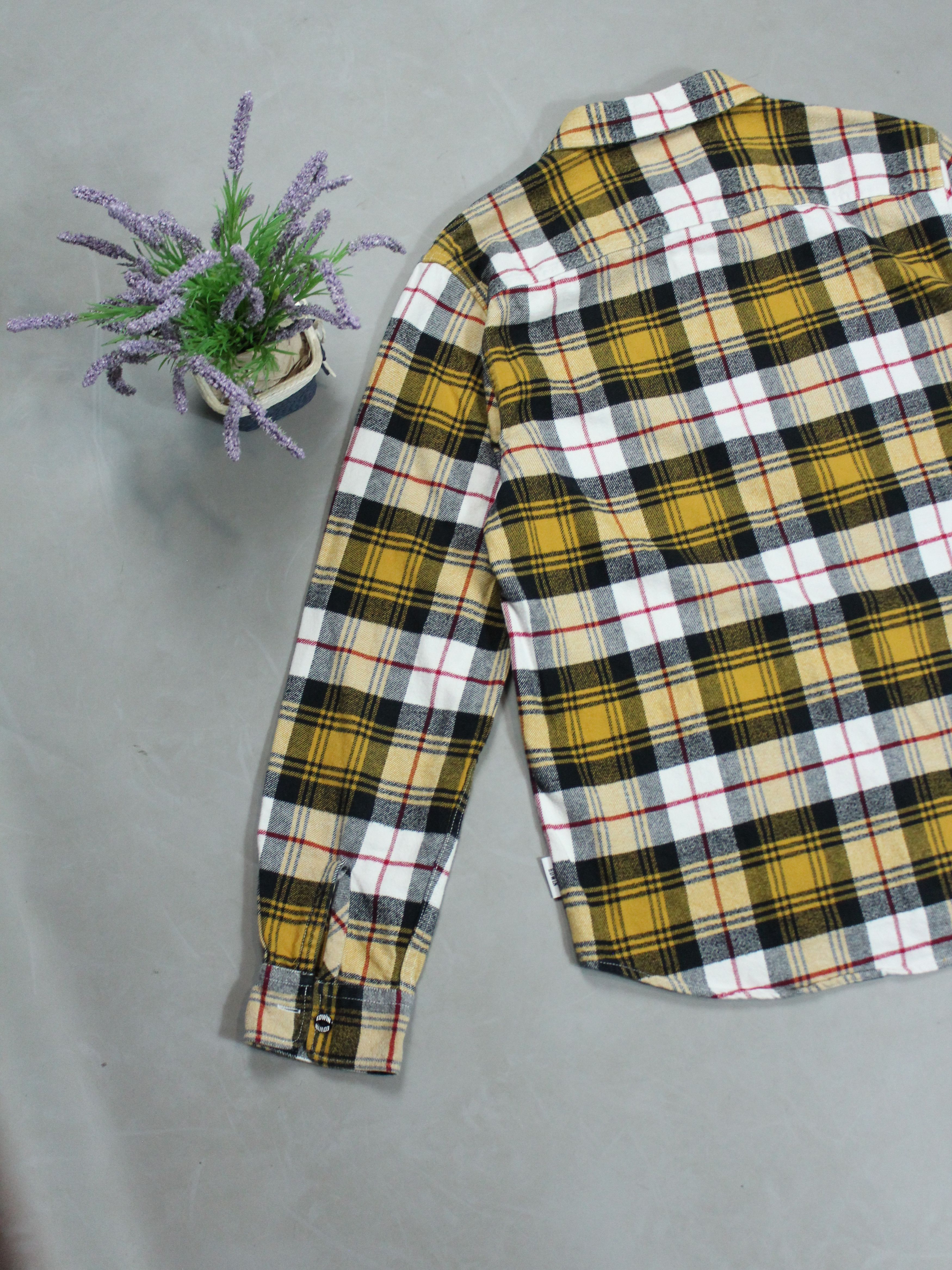 Edwin × Japanese Brand EDWIN LABOUR SHIRT CHECHERED YELLOW SHIRT MENS M 48 Size US M / EU 48-50 / 2 - 7 Thumbnail