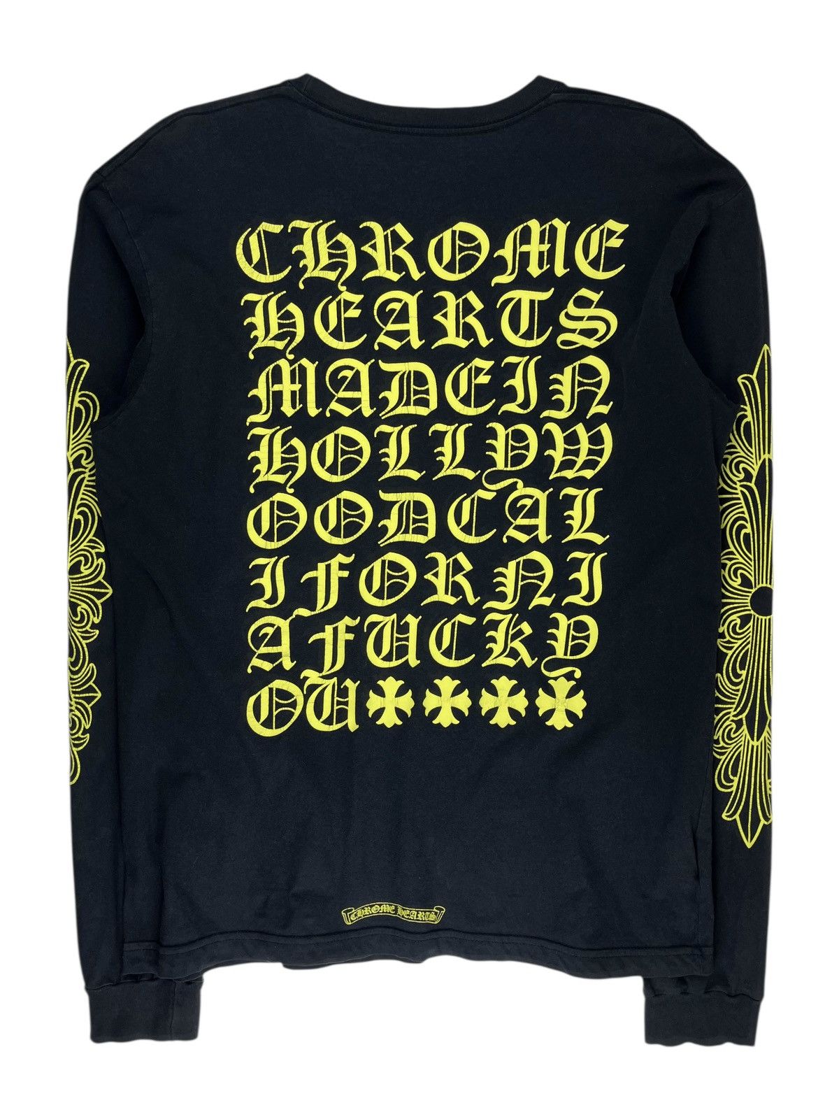 Chrome Hearts Chrome Hearts Cross Floral Sleeve Chart Longsleeve Tshirt Size US L / EU 52-54 / 3 - 1 Thumbnail