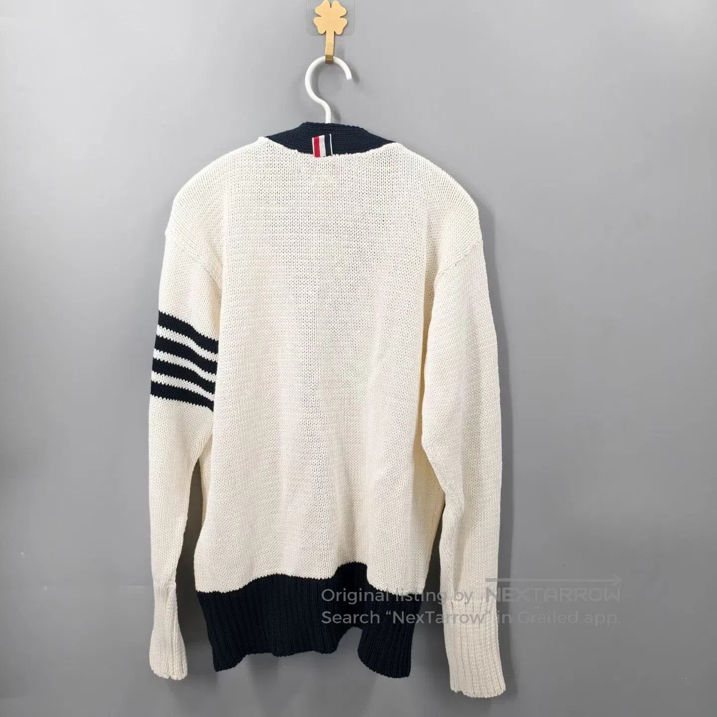 Thom Browne Thom Browne Black White Stripe 4-Button Knit Cardigan. Size US L / EU 52-54 / 3 - 2 Thumbnail
