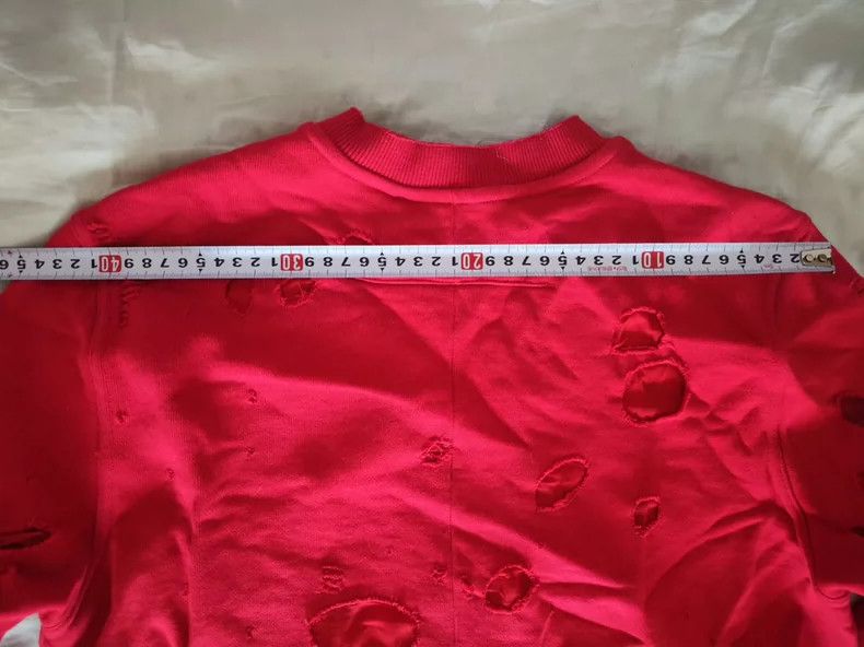 Givenchy Givenchy Black Ripped Letter Round Neck Hoodie Size US XS / EU 42 / 0 - 9 Thumbnail