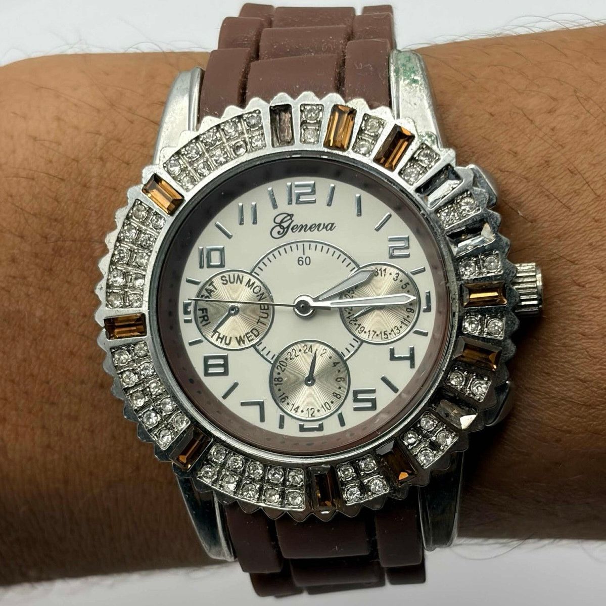 Other Brown & Silver Men’s Watch Size ONE SIZE - 2 Thumbnail