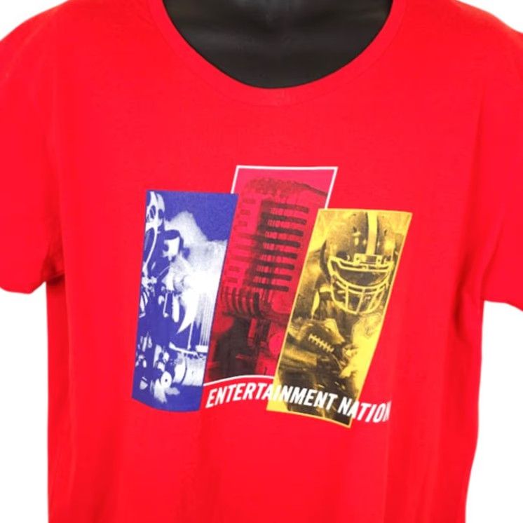 Vintage Smithsonian T Shirt Mens 2XL Red National Museum Entertainment Nation History Shirt Mens Size US XXL / EU 58 / 5 - 2 Thumbnail
