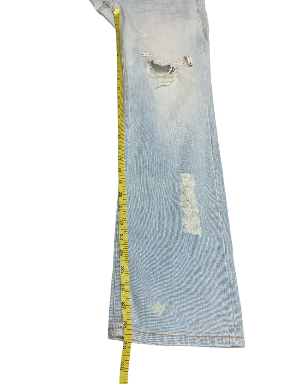 Issey Miyake Issey Miyake Sunao Kuwahara Distressed Design Jeans Size US 30 / EU 46 - 13 Thumbnail
