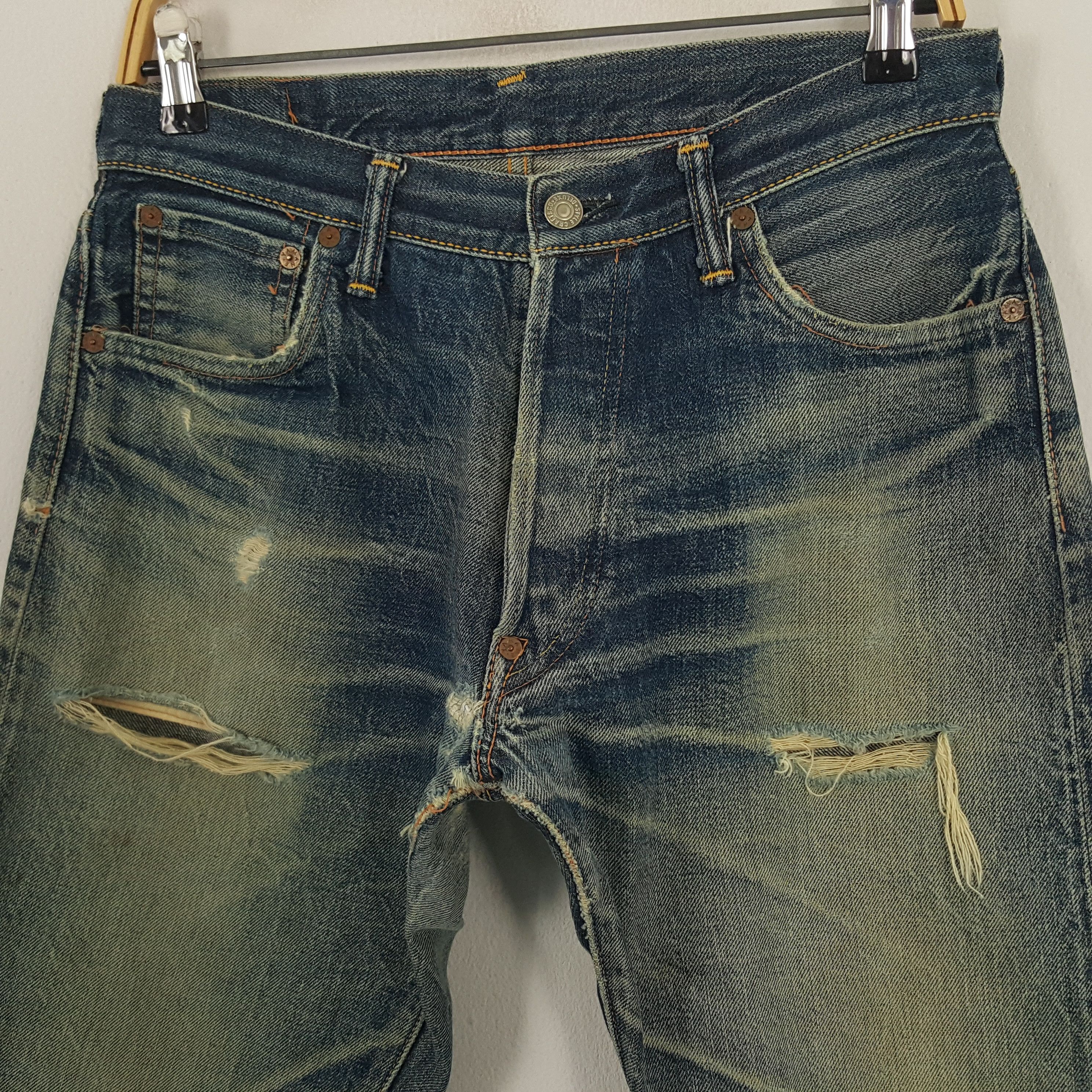 Evisu × Japanese Brand × Vintage Vintage Evisu Japanese Brand Daicock Custom Art Short Jeans Size US 30 / EU 46 - 2 Thumbnail