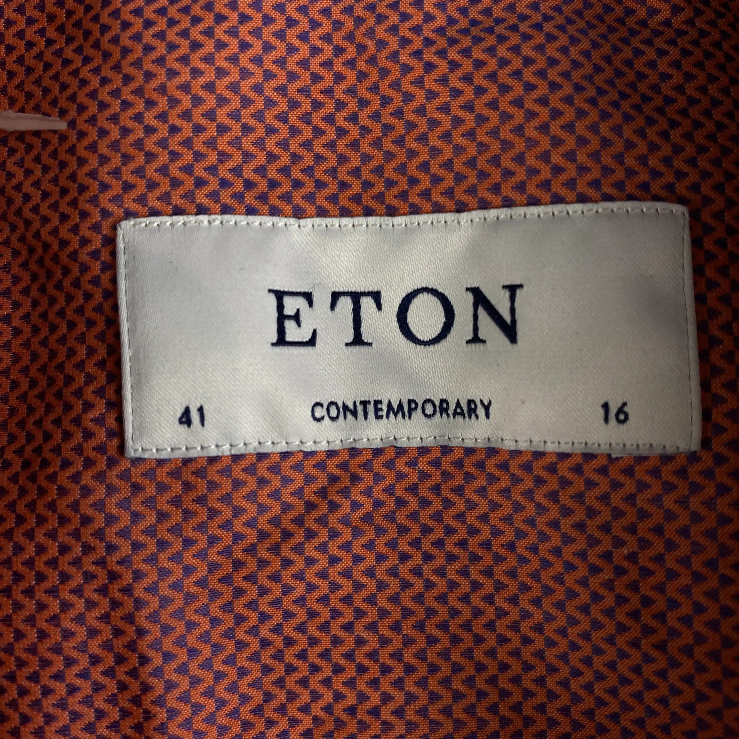 Eton Mens Shirt Long Sleeve Eton Size 41 / 16 Size US XL / EU 56 / 4 - 4 Thumbnail