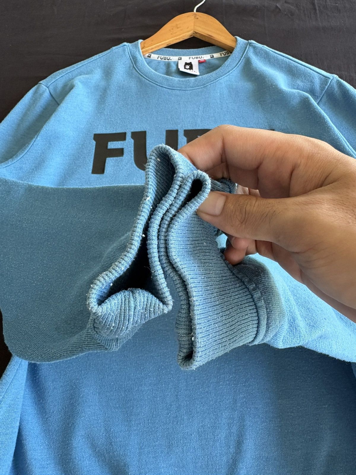 Fubu Fubu Spellout Singature Logo Blue Sweatshirt Size US M / EU 48-50 / 2 - 6 Thumbnail