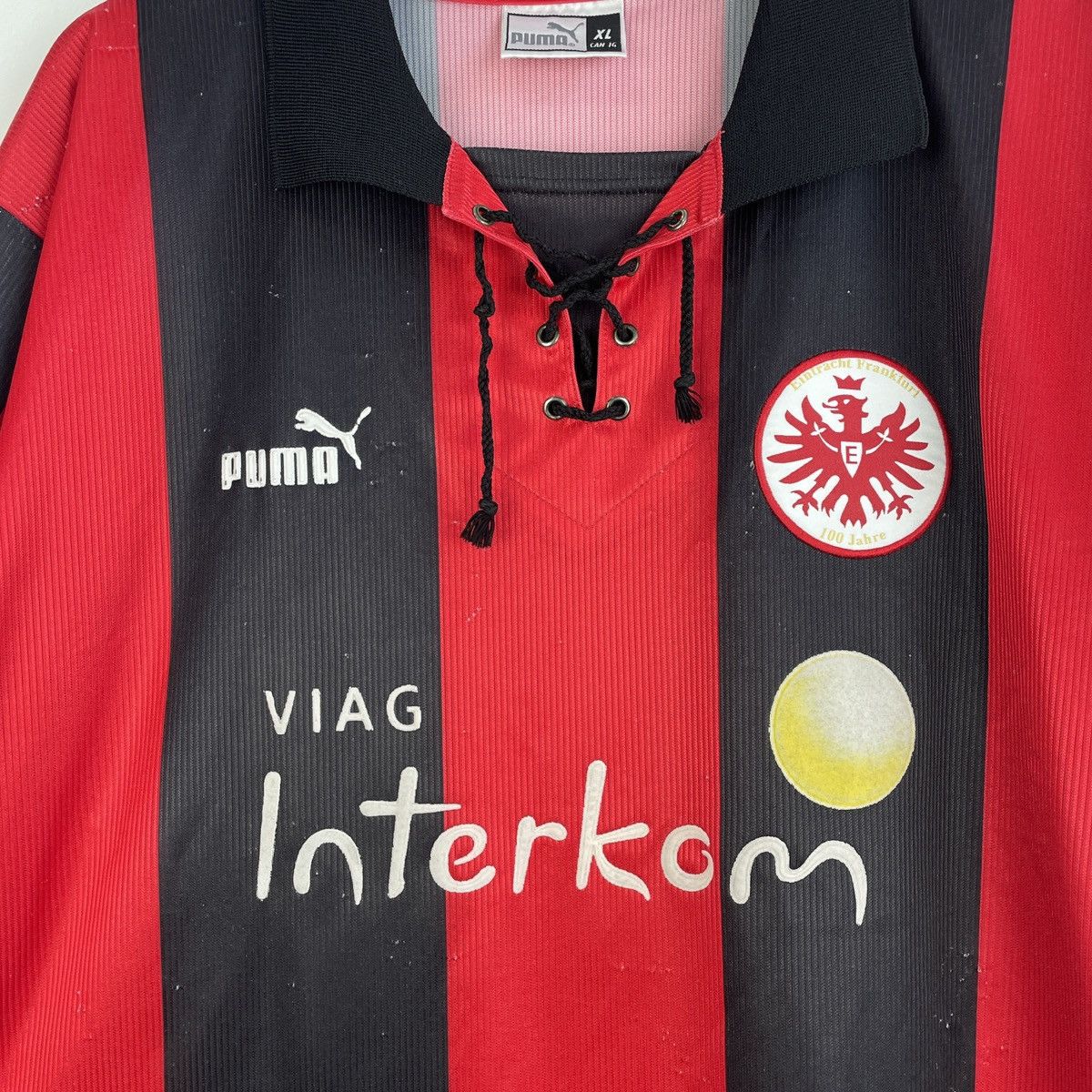 Puma Vintage Eintracht Frankfurt Home Jersey Puma Shirt 1999/2000 Size US XL / EU 56 / 4 - 2 Thumbnail