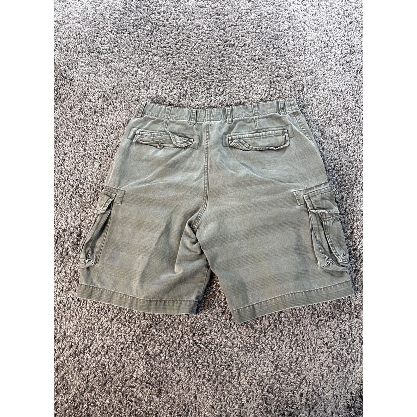 Arrow VINTAGE Arrow Cargo Shorts Mens 36 Green Plaid Utility Grunge Size US 36 / EU 52 - 7 Thumbnail