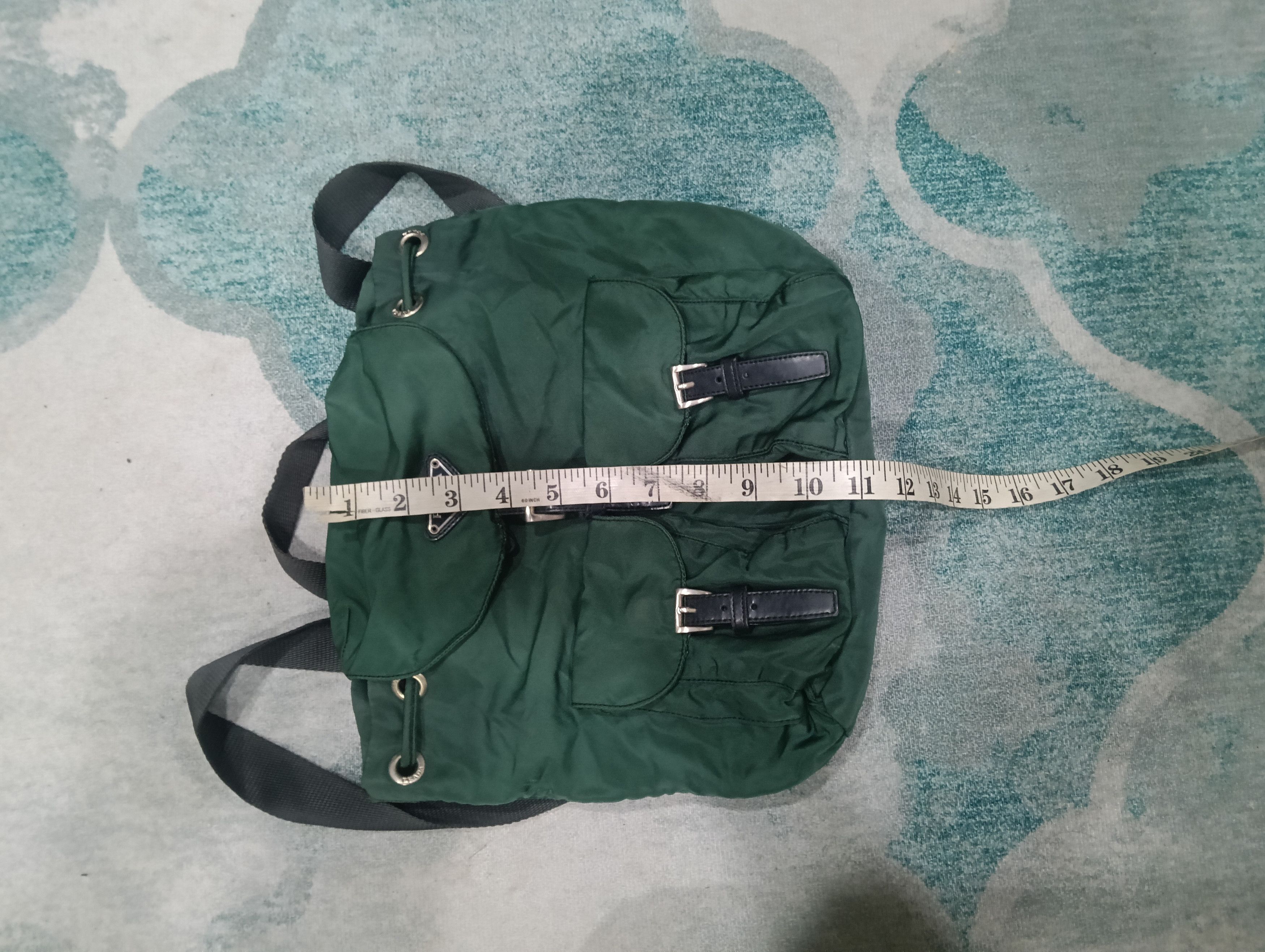 Prada × Vintage Prada Backpack Green Size ONE SIZE - 16 Thumbnail