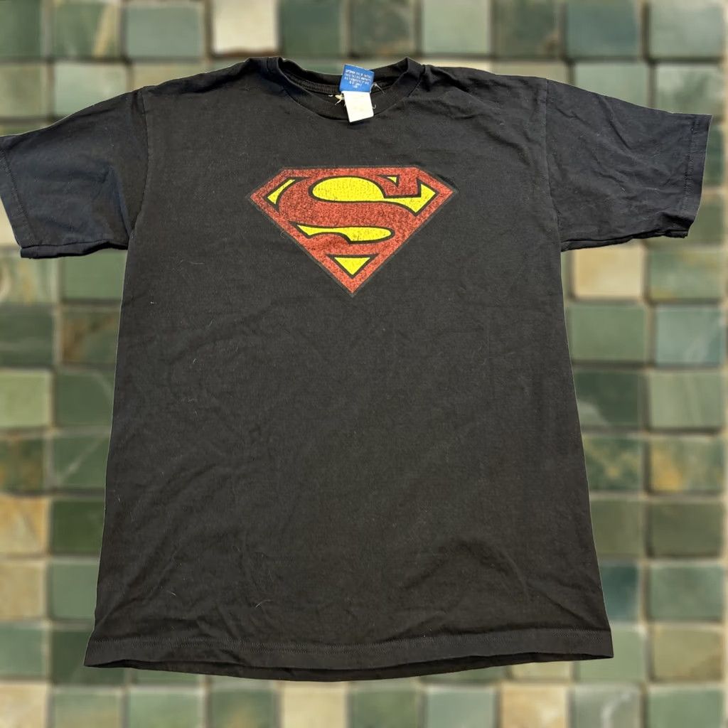 Logo 7 Superman Logo T Shirt Men L Black DC Comics Men’s Large Logo Shirt Size US L / EU 52-54 / 3 - 1 Thumbnail