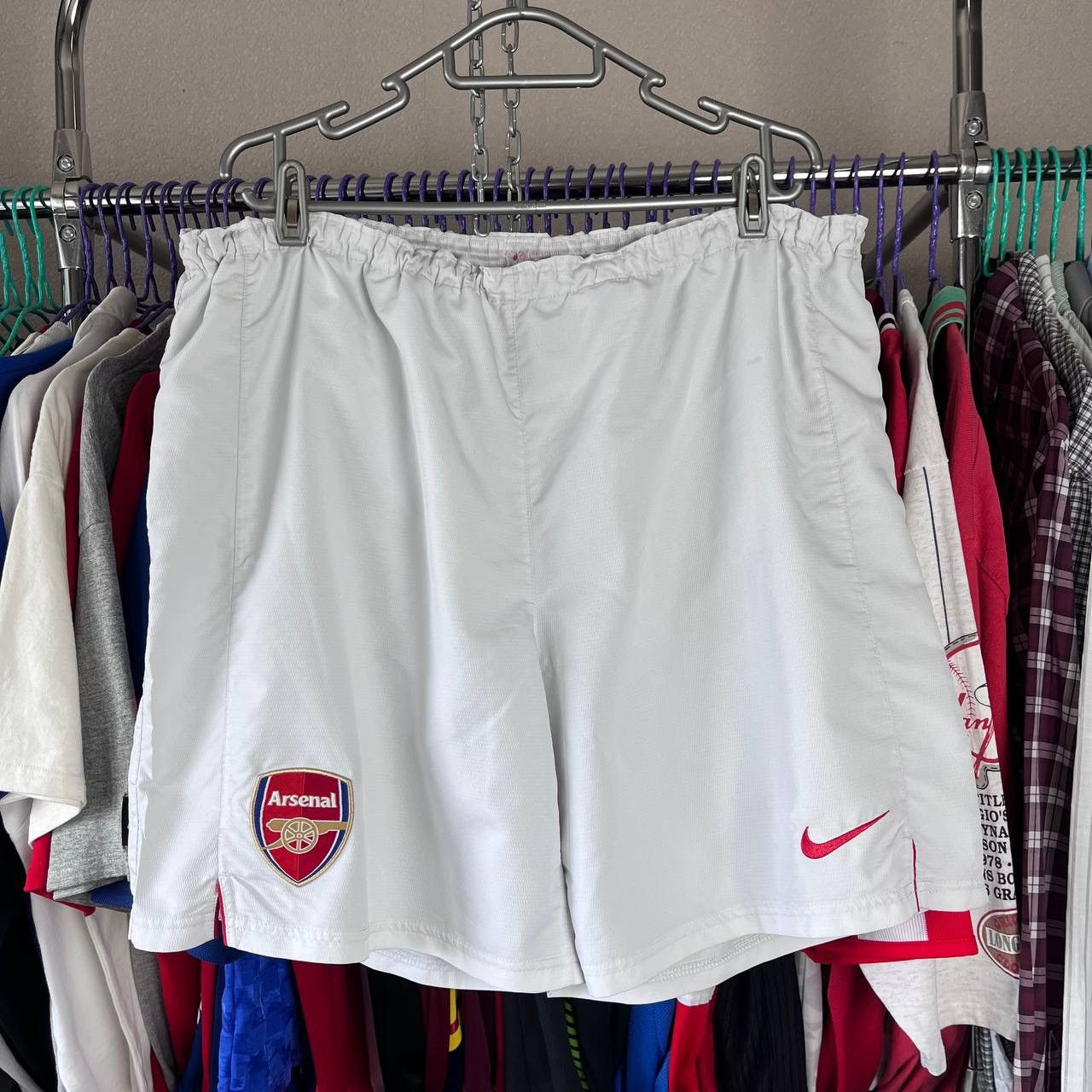 Vintage Vintage Nike Arsenal London 2006/2007 Football Soccer Shorts Size US 34 / EU 50 - 2 Thumbnail