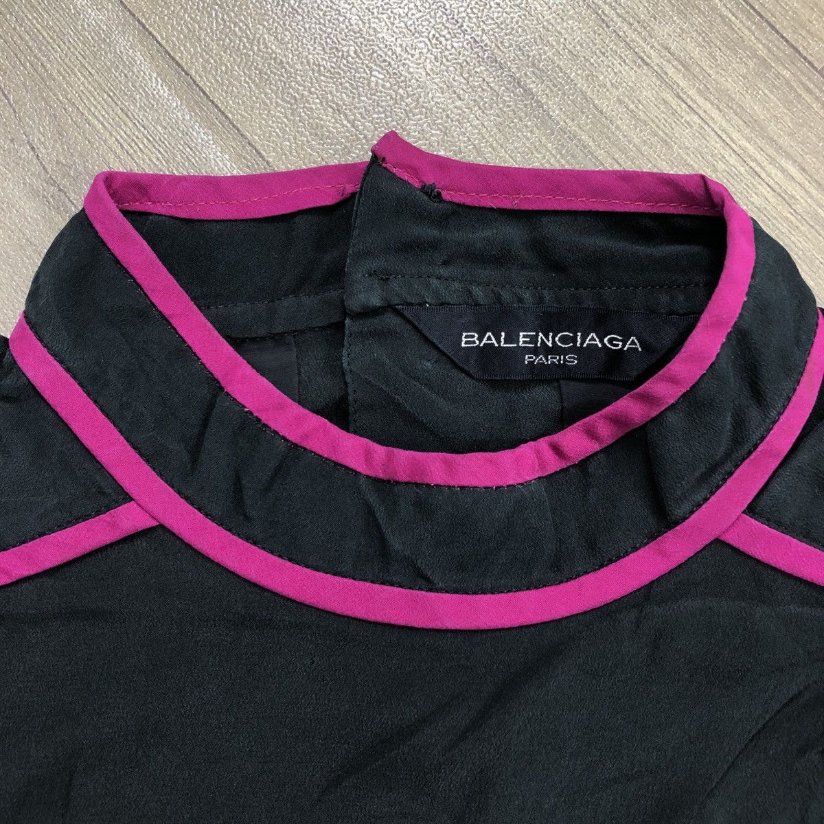 Balenciaga × Vintage Vintage Balenciaga Paris Kimono Style Back Button Up Luxury Size M / US 6-8 / IT 42-44 - 6 Thumbnail
