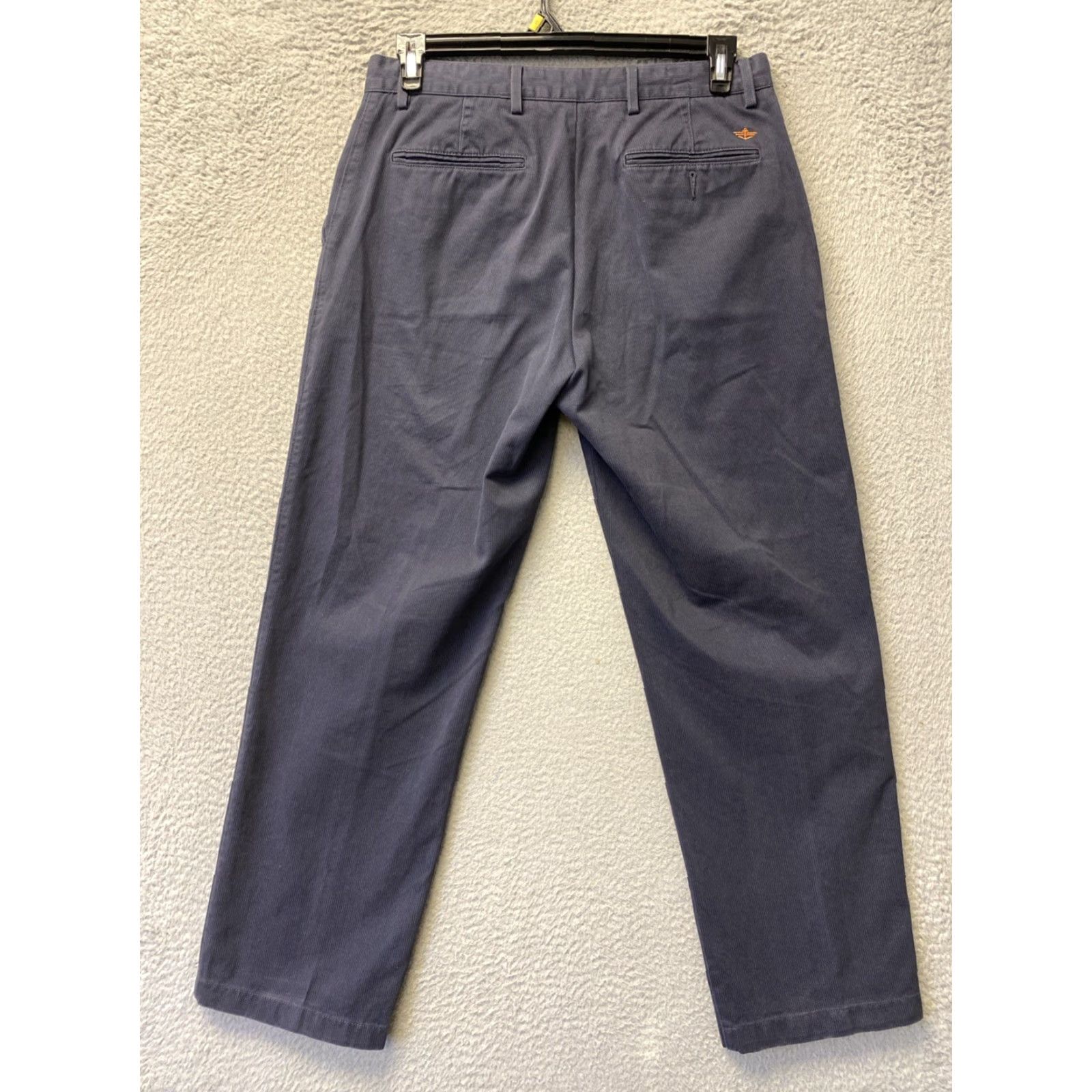 Dockers DOCKERS Khaki Pants Men’s 32x30 Gray Straight Fit 5-Pocket Flat Front Knit Cotton Casual Regular Mens Size US 32 / EU 48 - 7 Thumbnail
