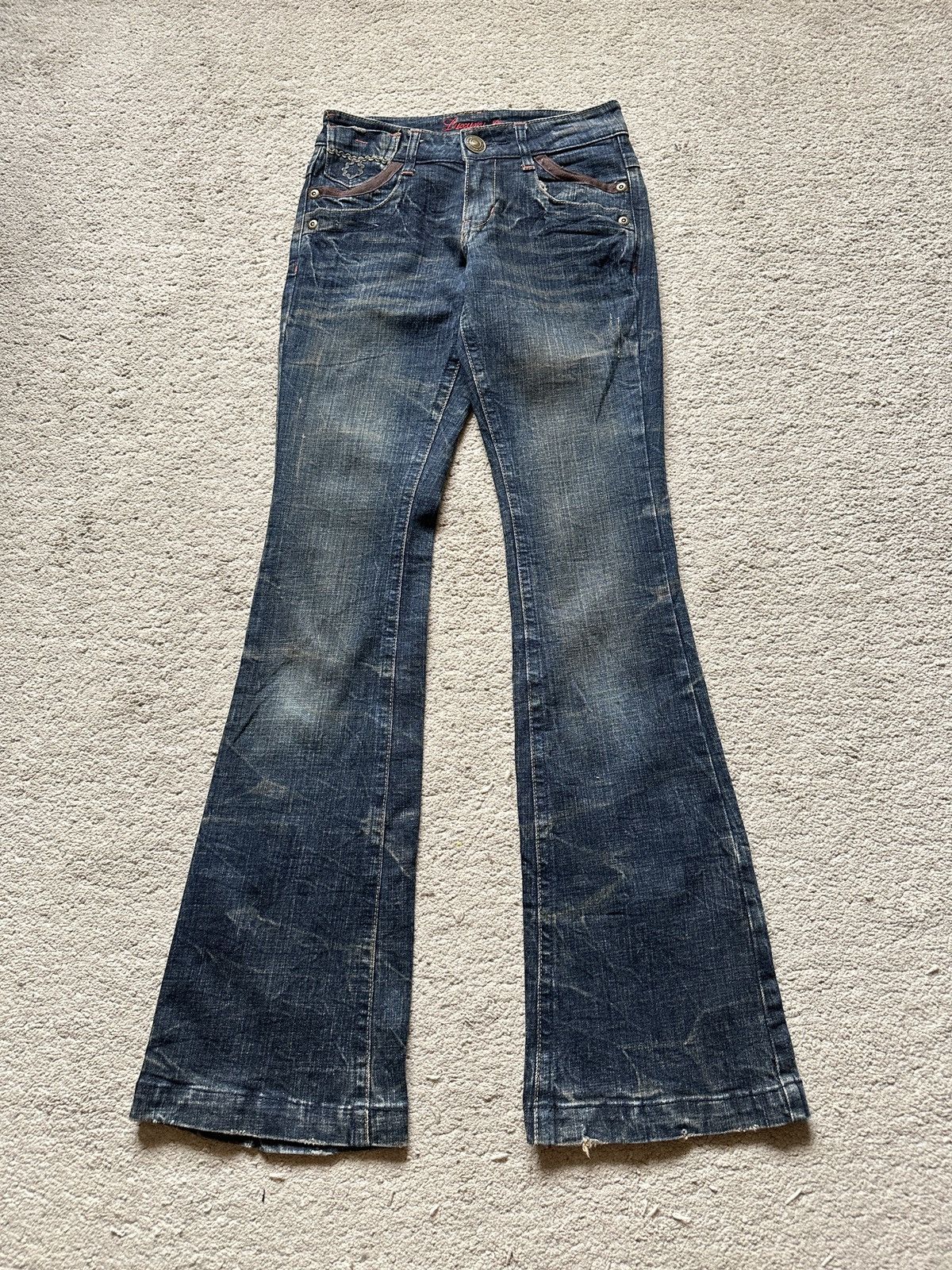 Japanese Brand 1990s Japanese Brand Luxury Style Flare Jeans Size 26" / US 2 / IT 38 - 1 Thumbnail