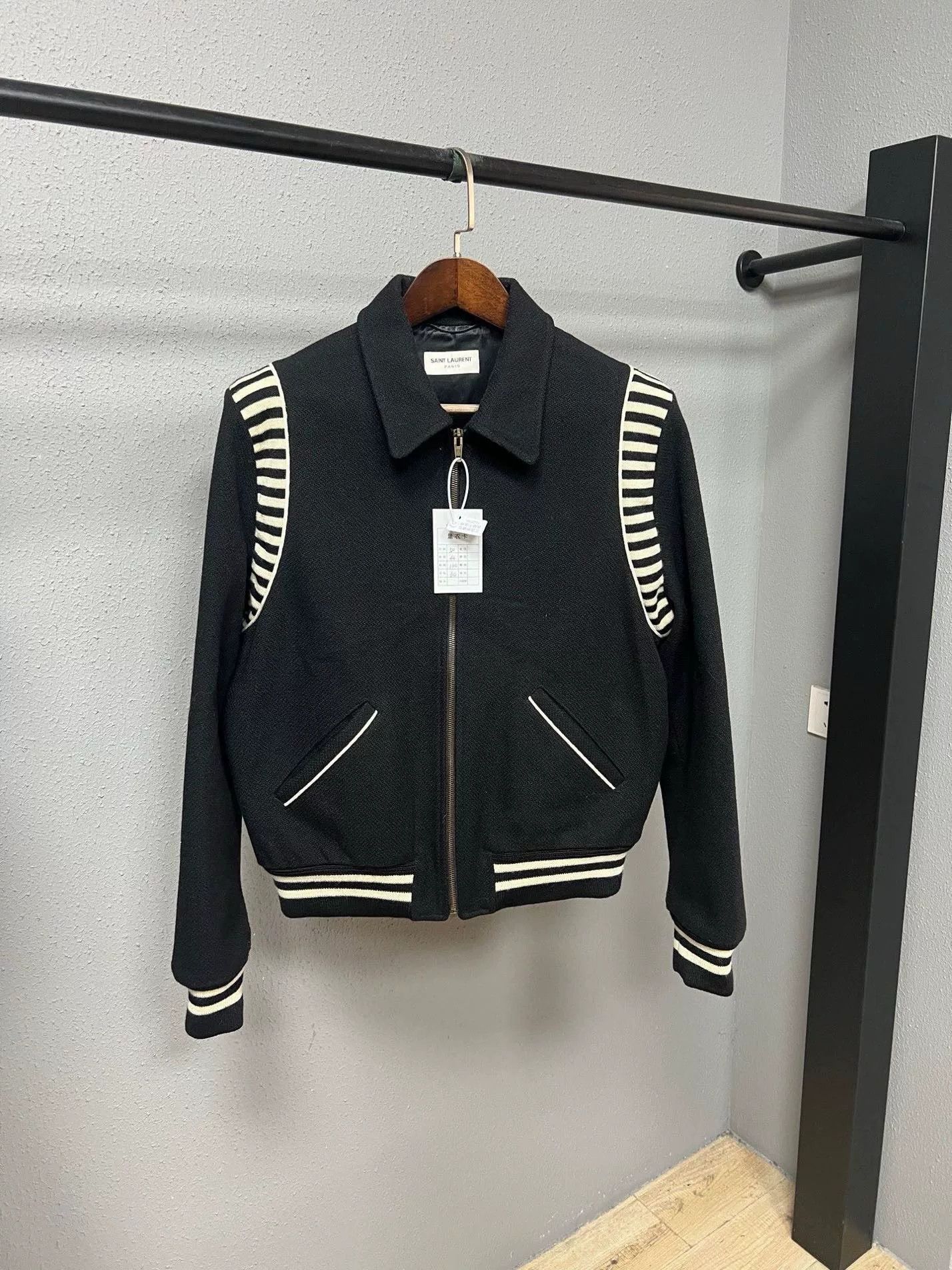 Saint Laurent Paris Saint Laurent SLP Zebra Print Baseball Jacket Size US M / EU 48-50 / 2 - 1 Thumbnail