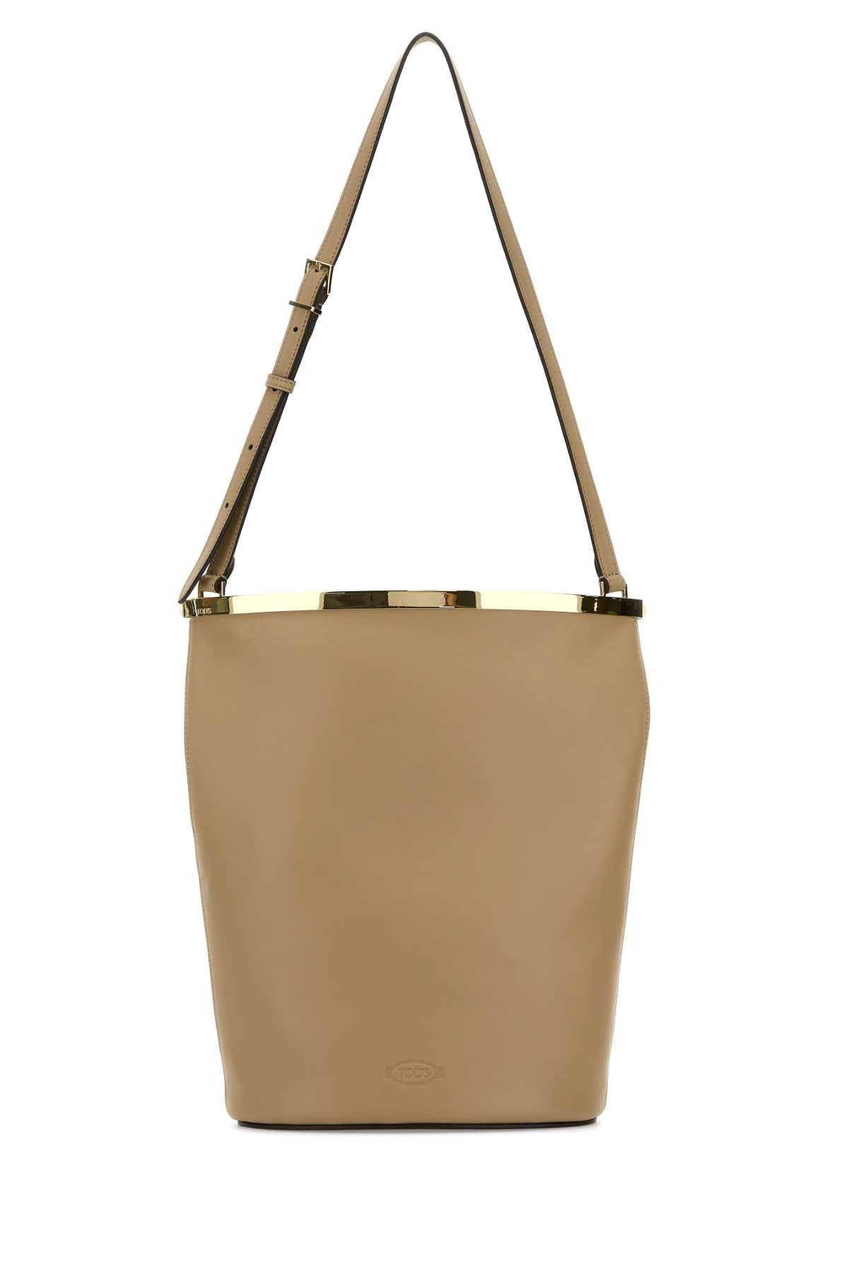 Tod's Beige Leather Magenta Bucket Bag Size ONE SIZE - 1 Thumbnail