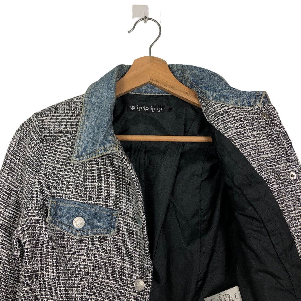 Japanese Brand 🔥Rare Cropped Denim Jacket Biker Wear IP IP Japan Made Size US M / EU 48-50 / 2 - 10 Thumbnail