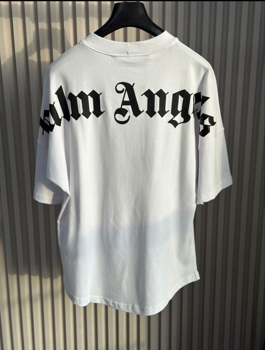 Palm Angels White Palm Angels Logo Tee Big Size US L / EU 52-54 / 3 - 1 Thumbnail