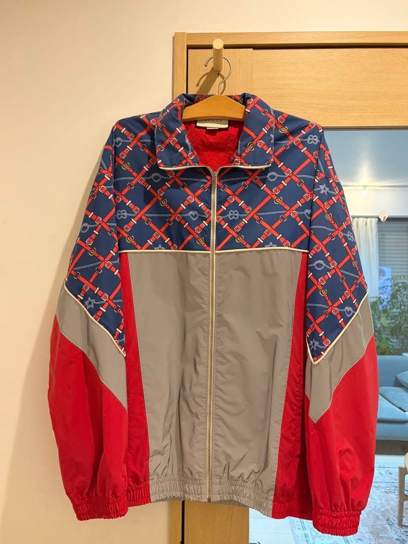 Gucci Gucci Graphic Print Nylon Jacket L Red Size US L / EU 52-54 / 3 - 1 Thumbnail
