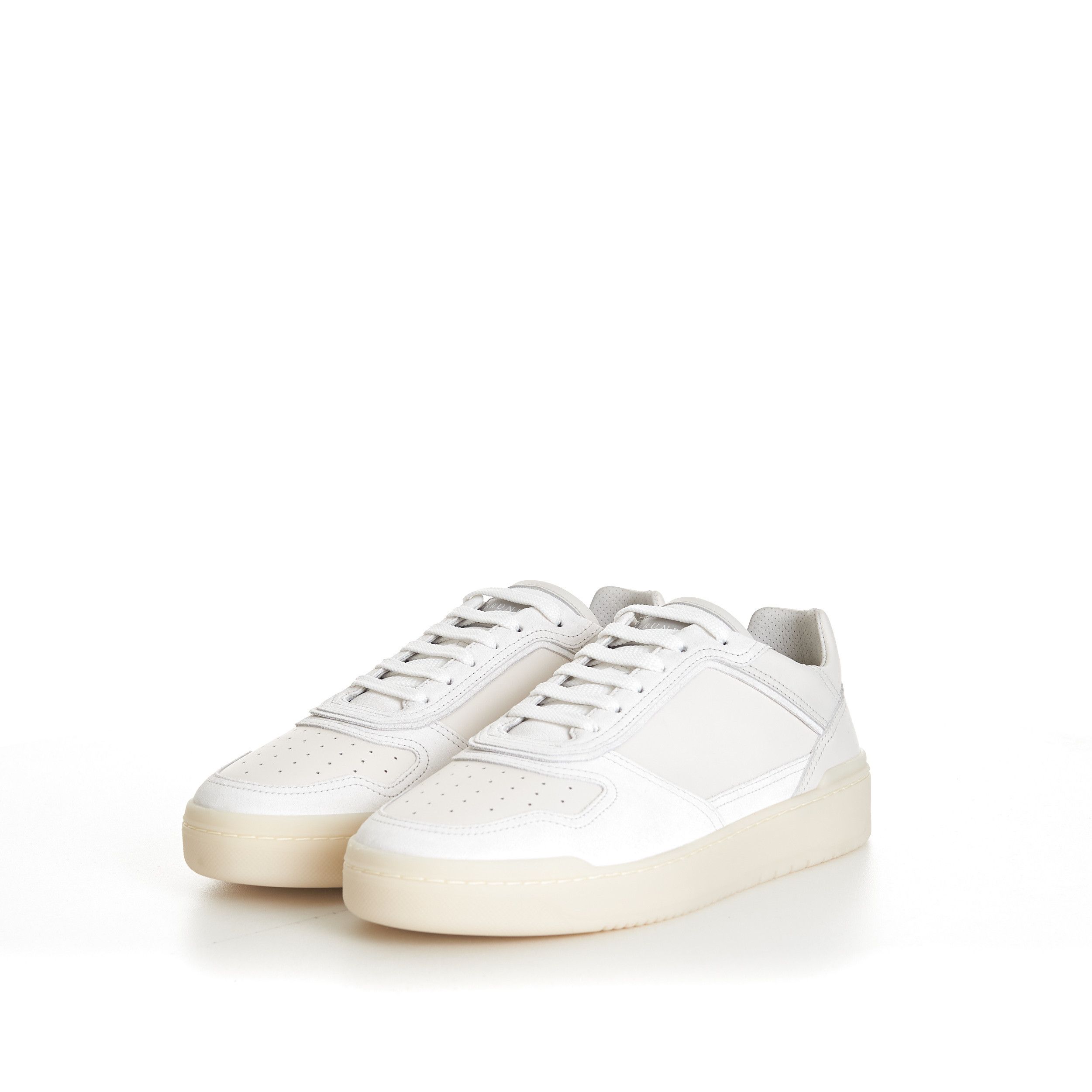 Brunello Cucinelli Semi-Polished Calfskin And Washed Suede Basket Sneakers Size US 6 / EU 39 - 3 Thumbnail